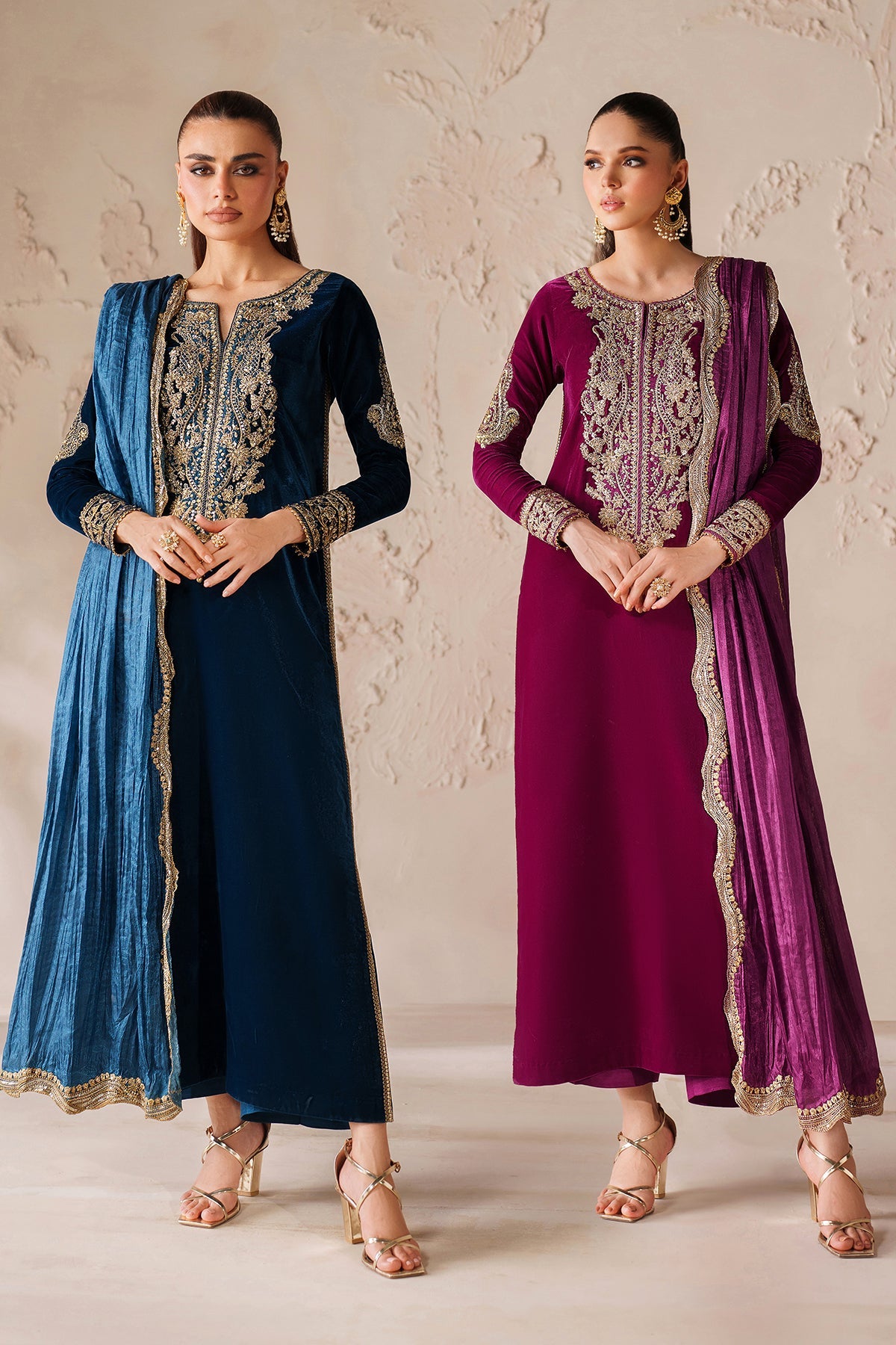 EMBROIDERED VELVET PR-1206