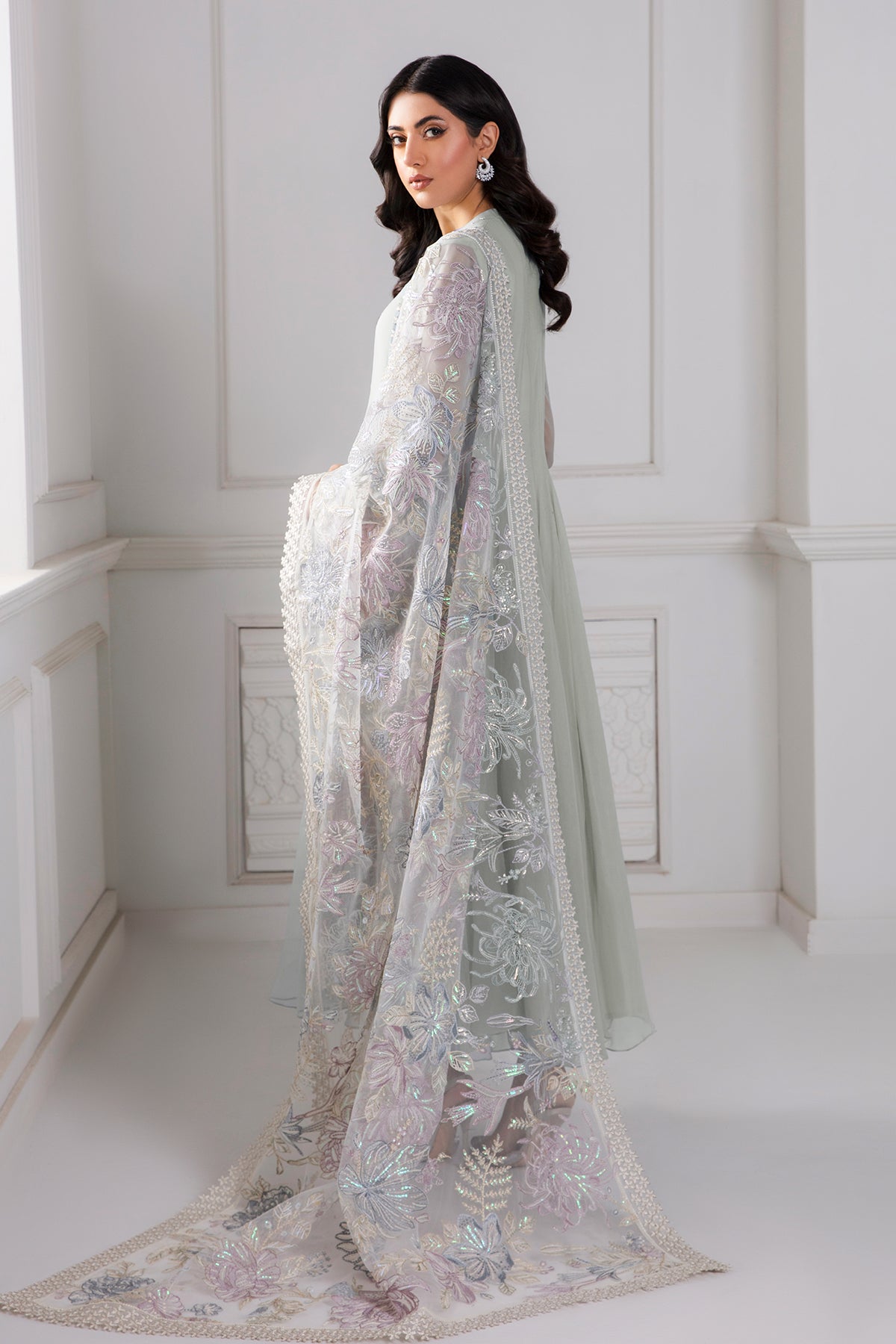 EMBROIDERED CHIFFON PR-746