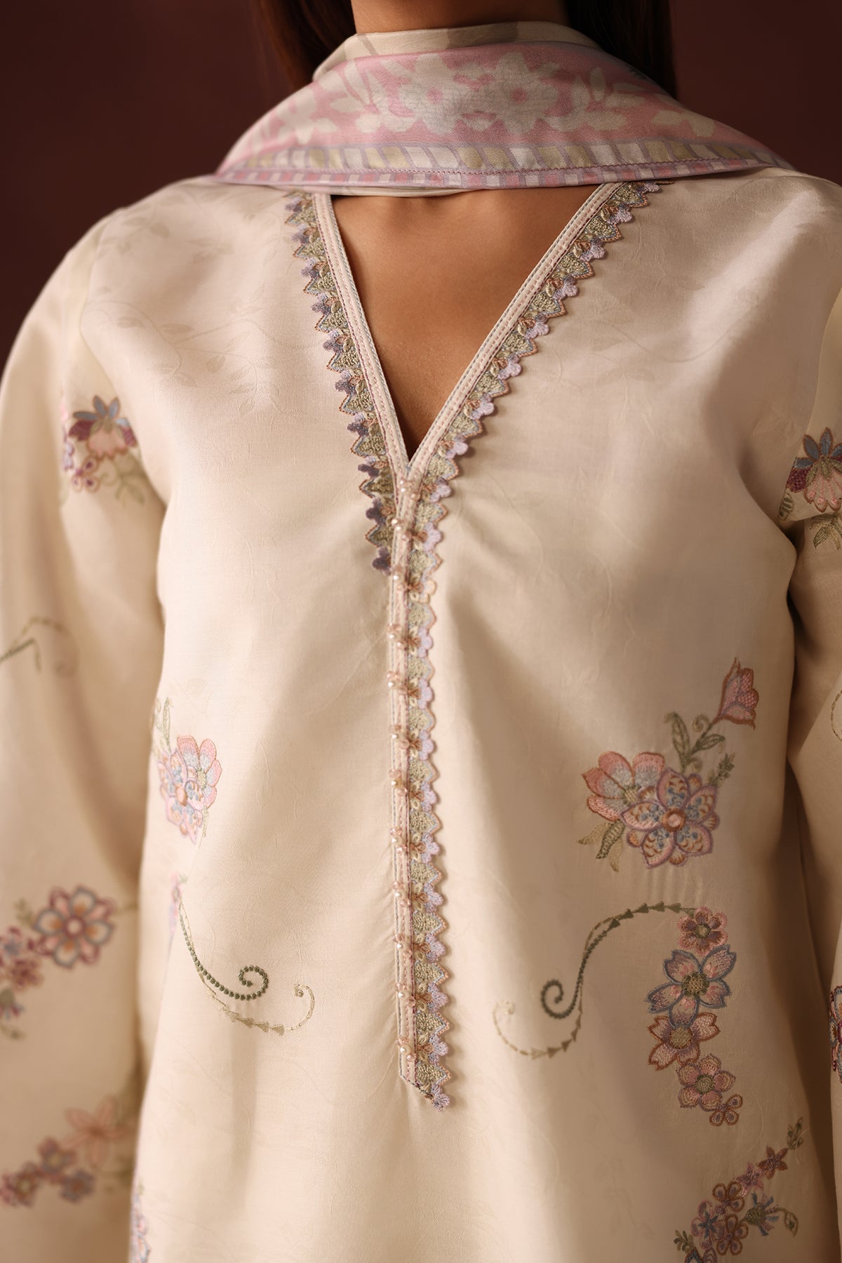 EMBROIDERED SELF JACQUARD SF-4481