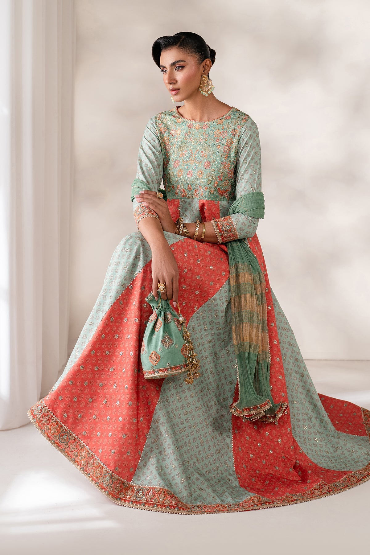 EMBROIDERED SILK SF-4141