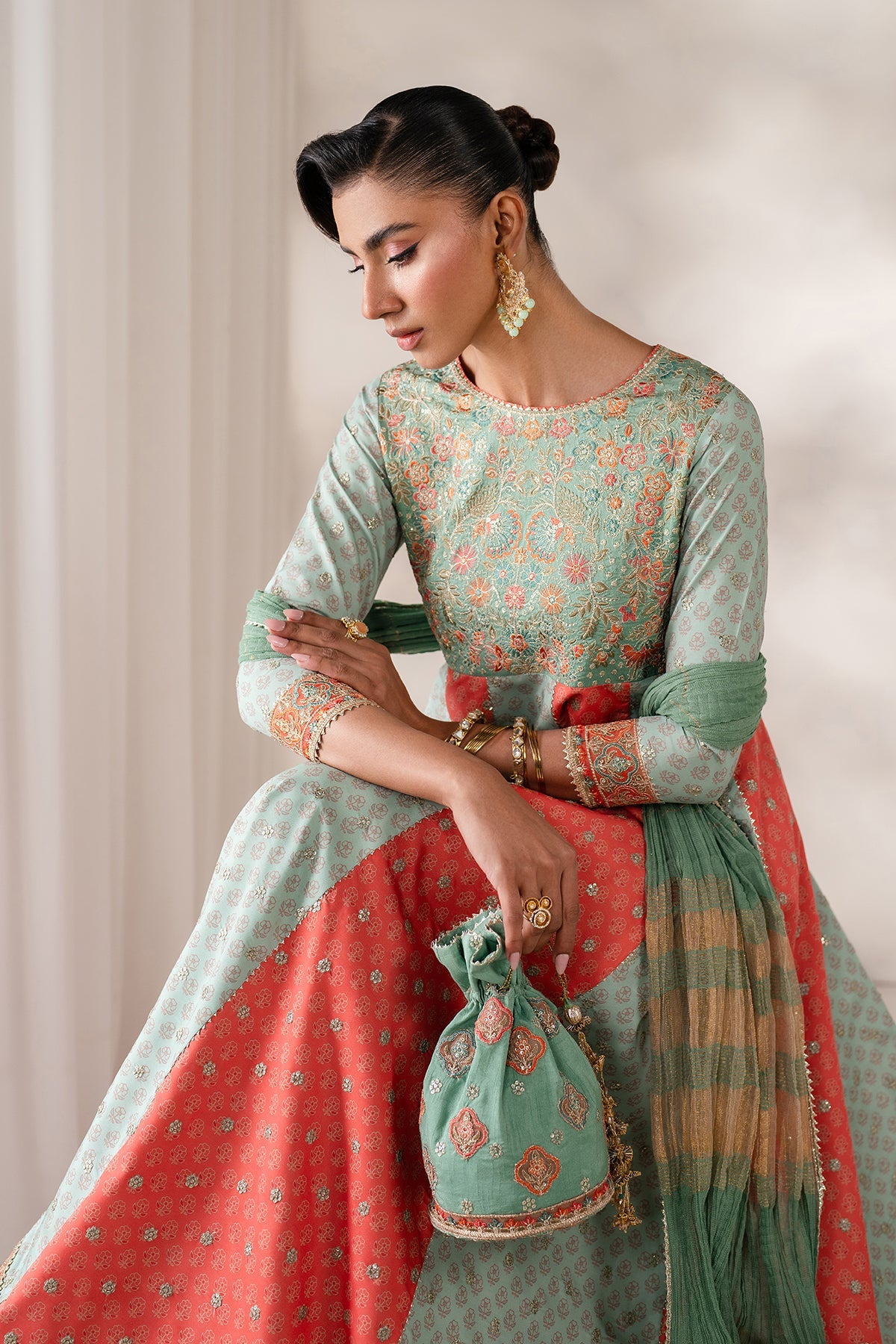 EMBROIDERED SILK SF-4141