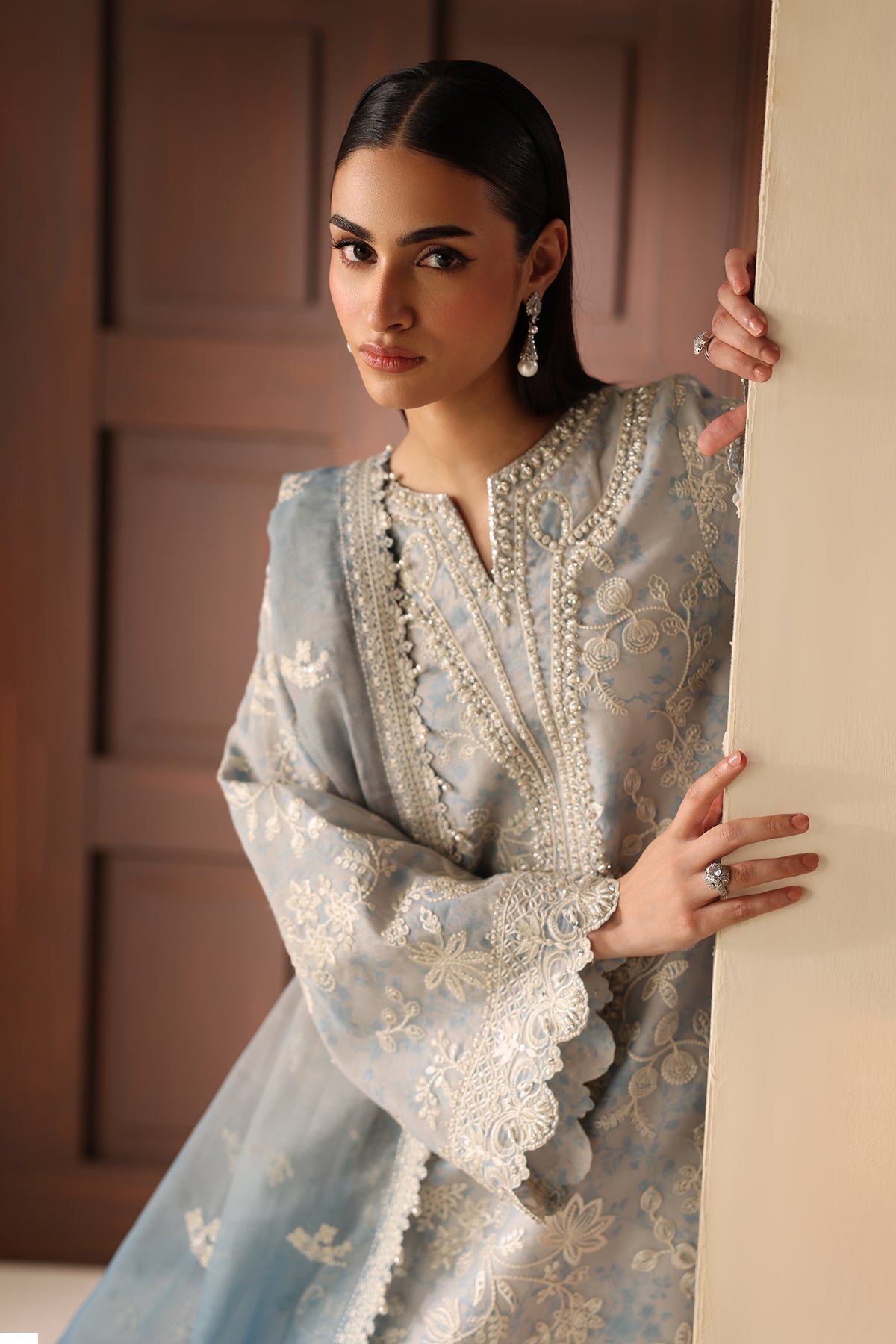 EMBROIDERED COTTON NET UF-4485