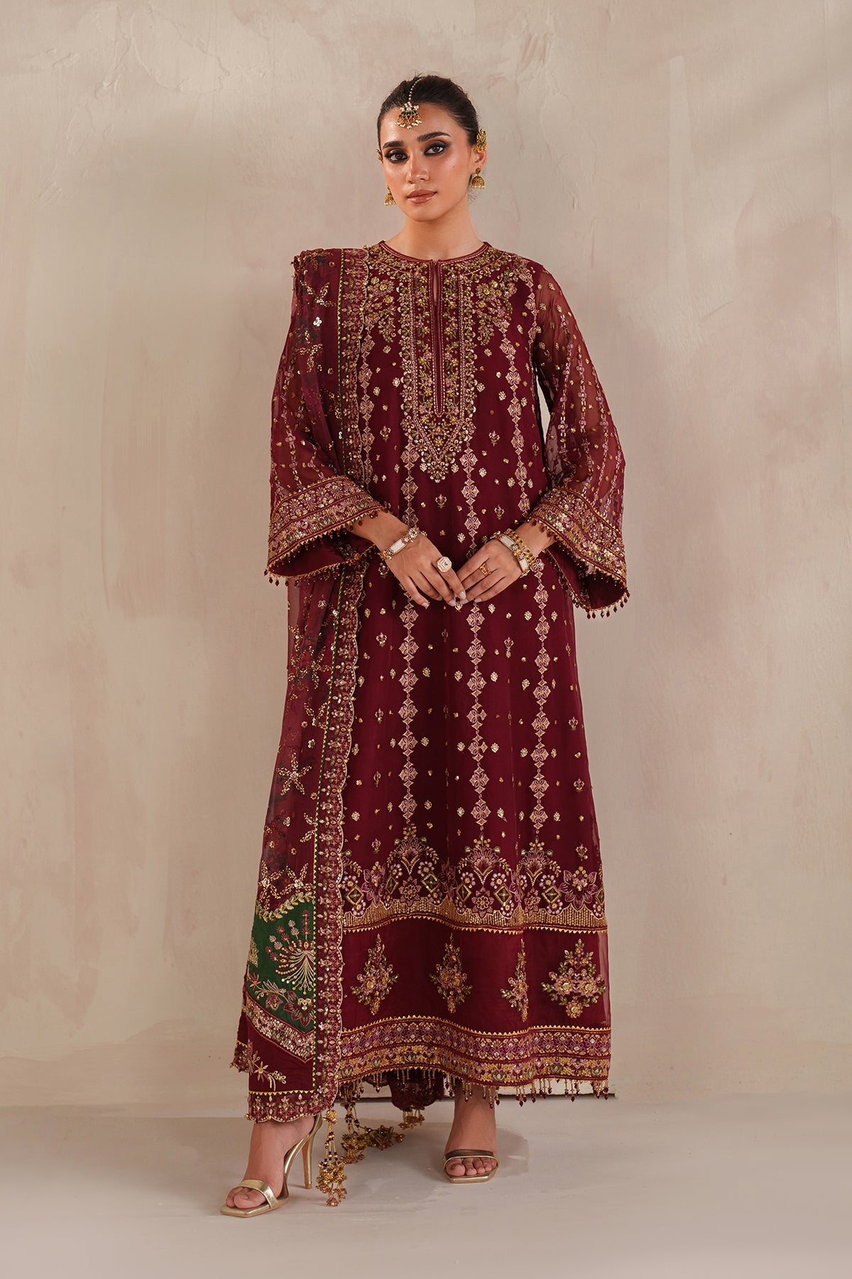 EMBROIDERED CHIFFON UF-4367