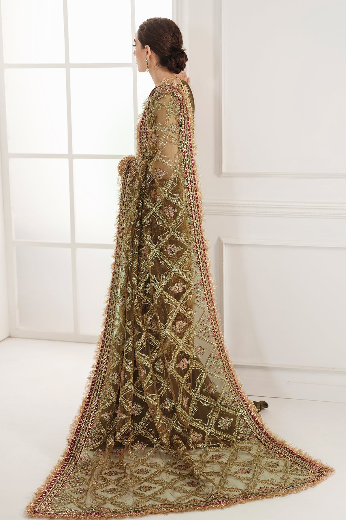 EMBROIDERED CHIFFON CH10-06 STITCHED