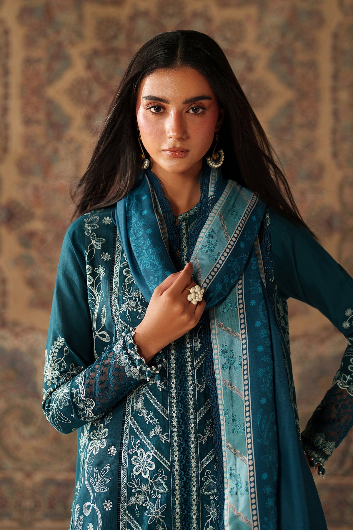 EMBROIDERED KHADDAR UF-4348