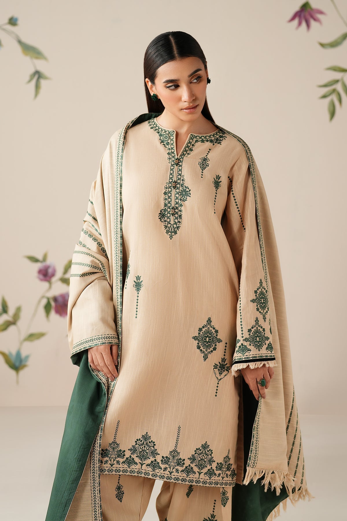 EMBROIDERED KHADDAR SF-4305