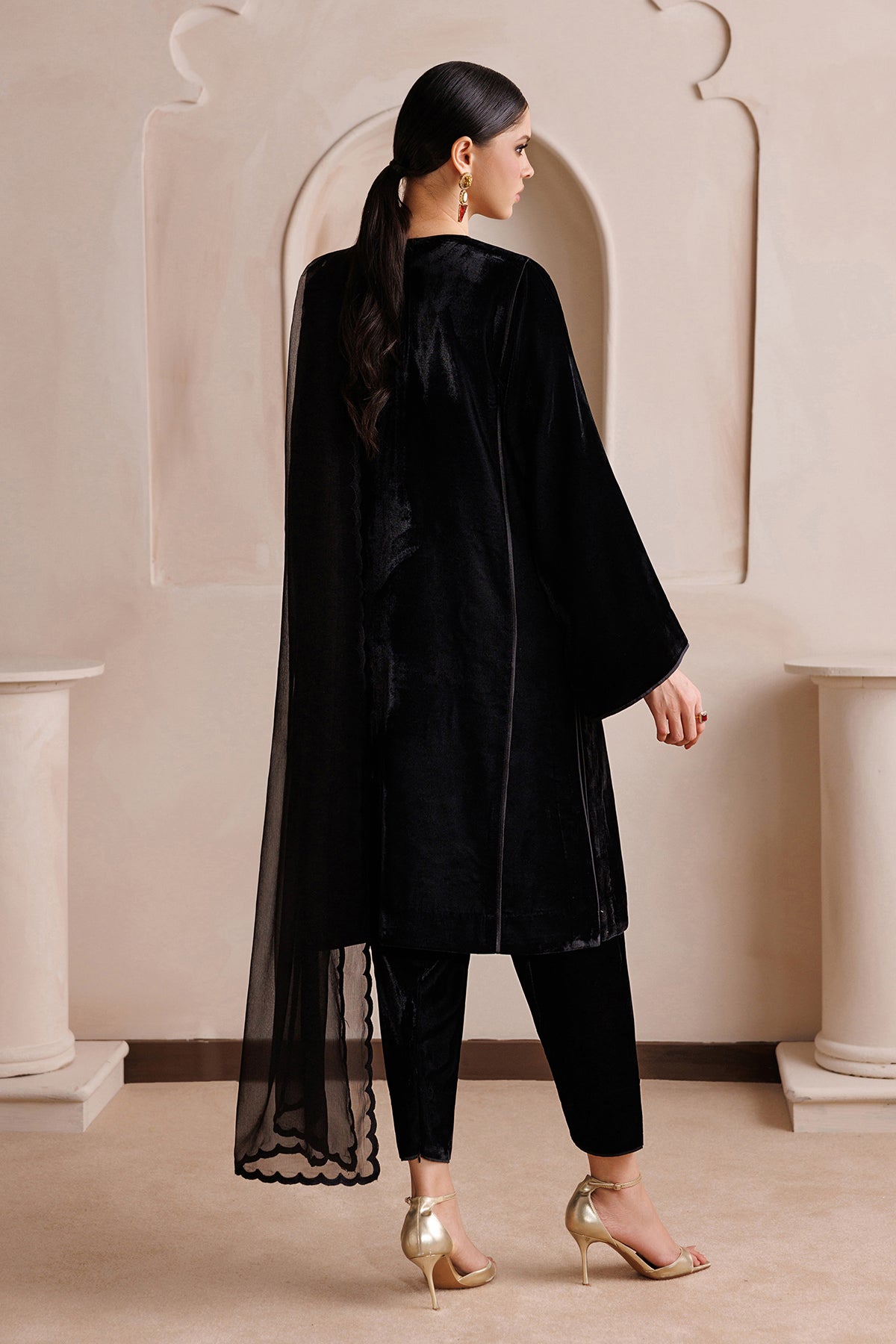 EMBROIDERED CHIFFON DUPATTA-119