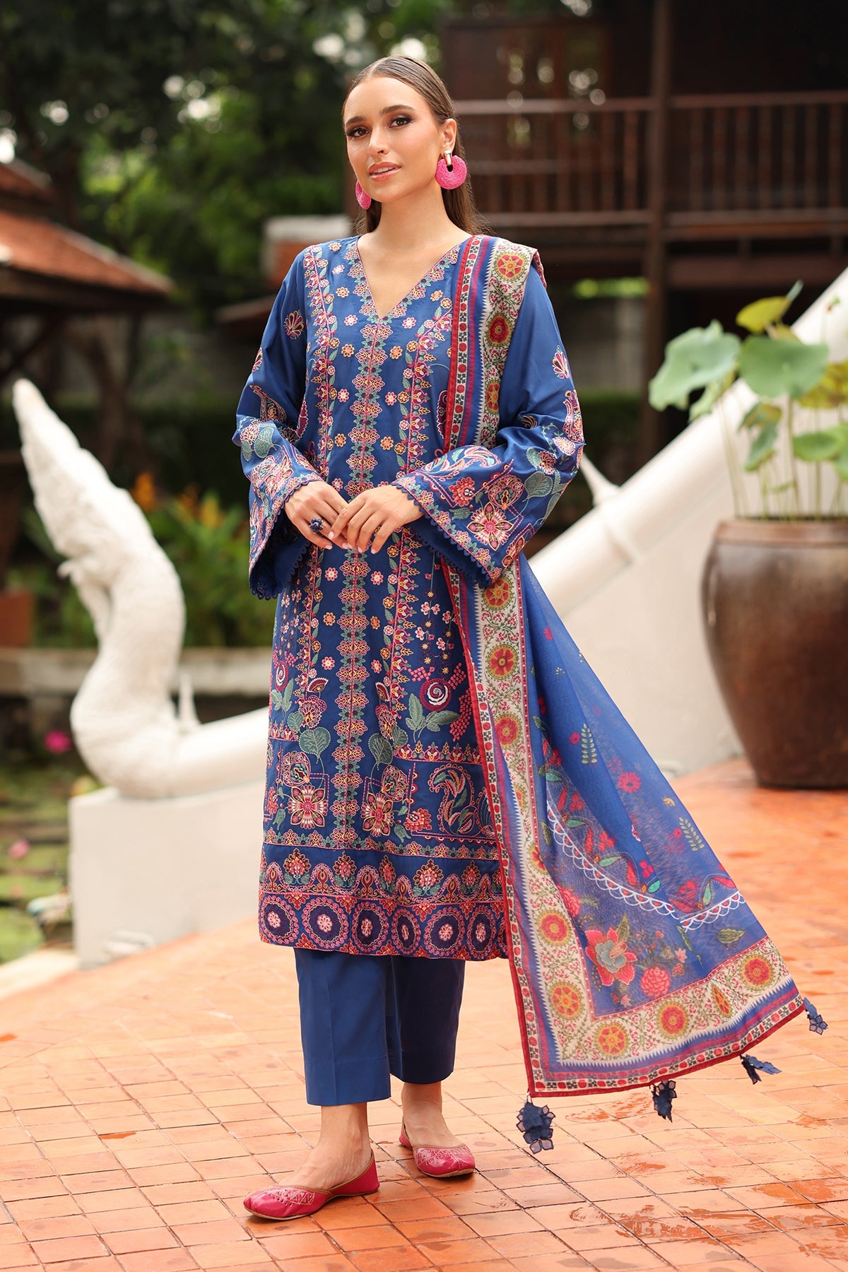 EMBROIDERED LAWN SF-4251