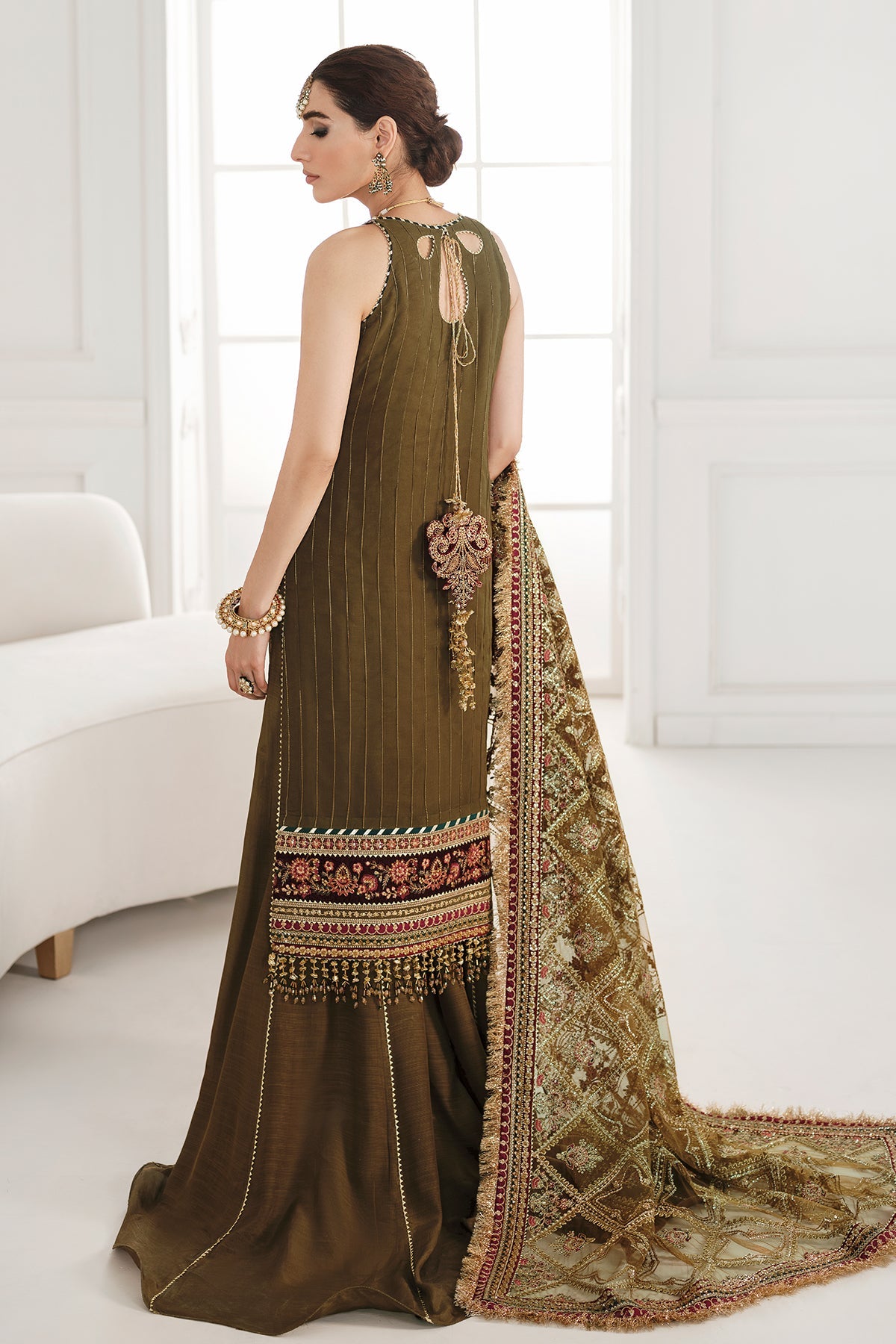 EMBROIDERED CHIFFON CH10-06 STITCHED