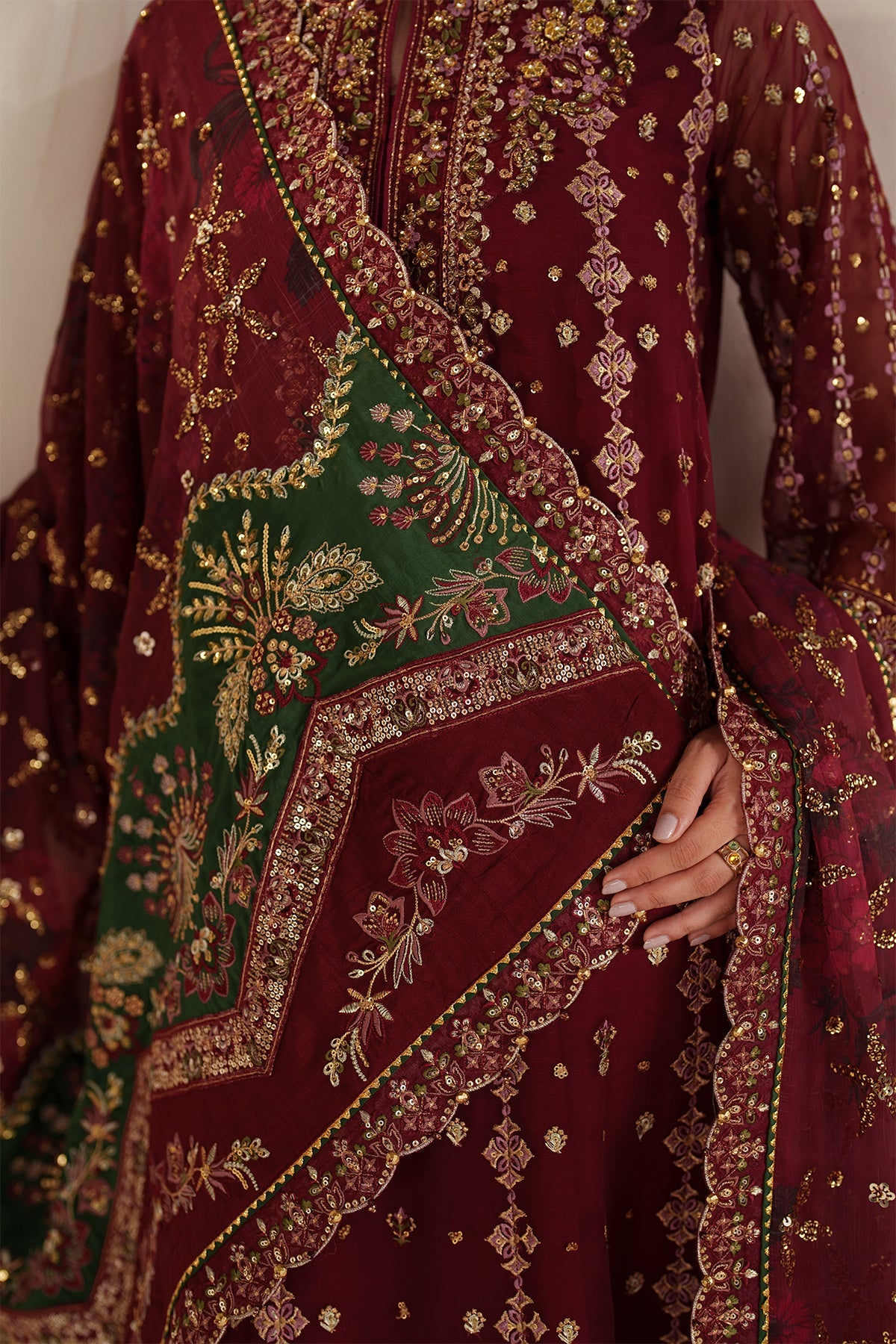 EMBROIDERED CHIFFON SF-4367