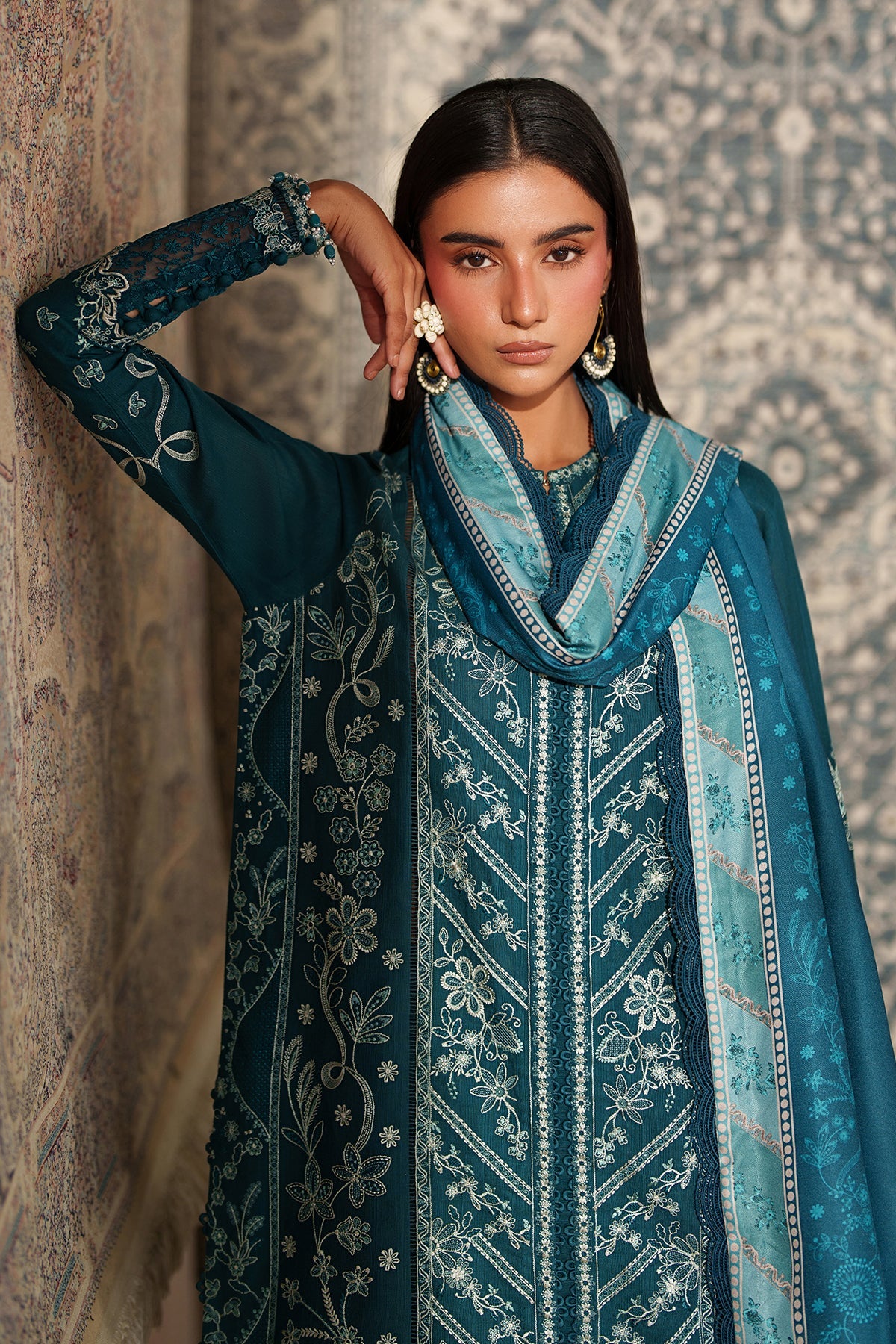 EMBROIDERED KHADDAR UF-4348