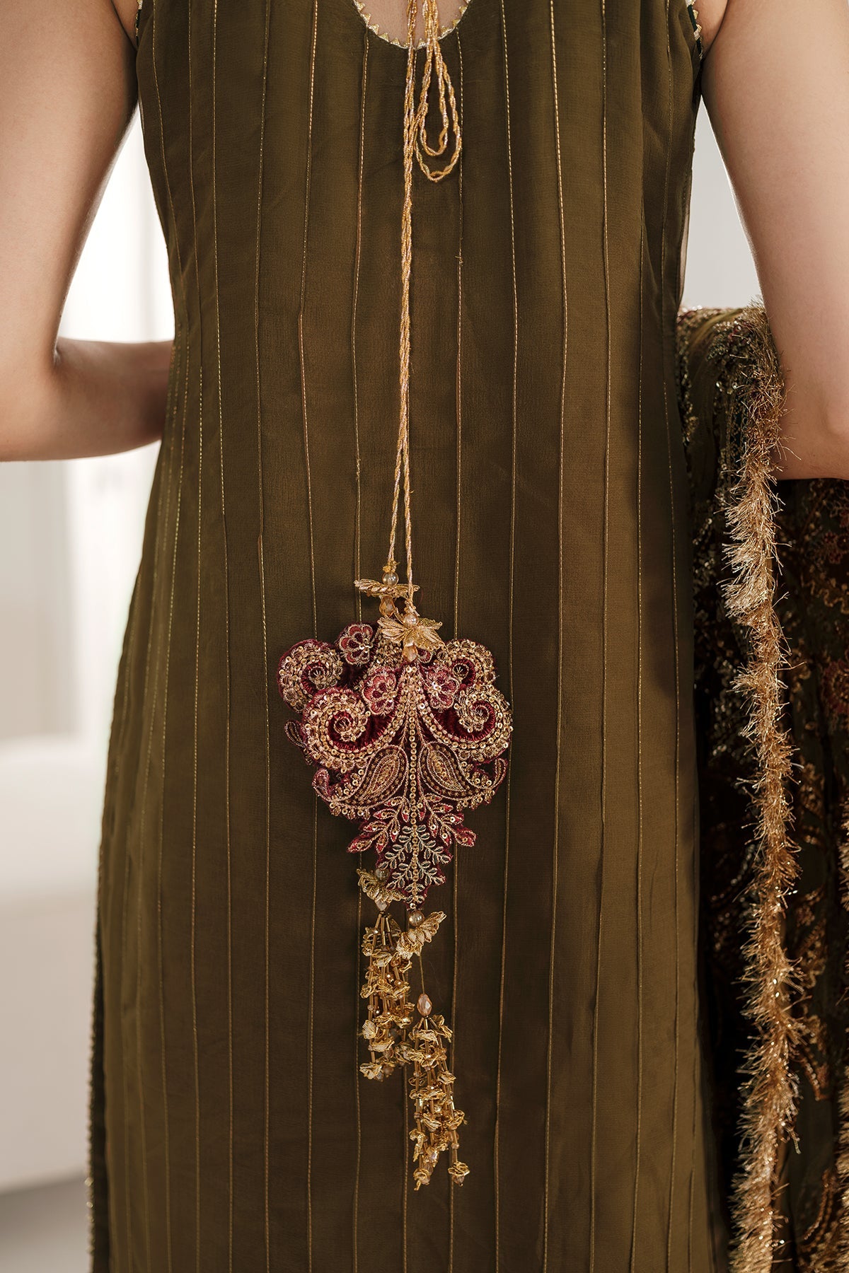 EMBROIDERED CHIFFON CH10-06 STITCHED
