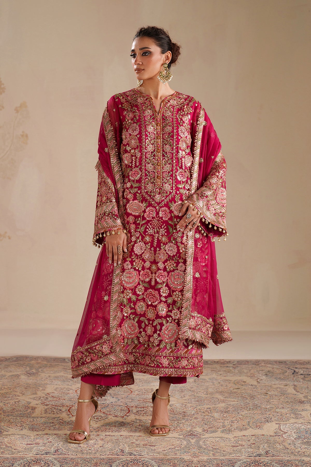 EMBROIDERED CHIFFON UF-4363