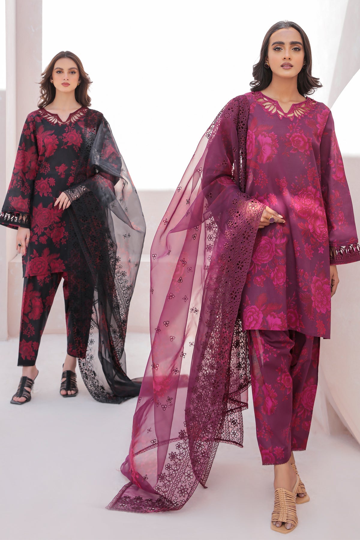 EMBROIDERED LAWN UF-328
