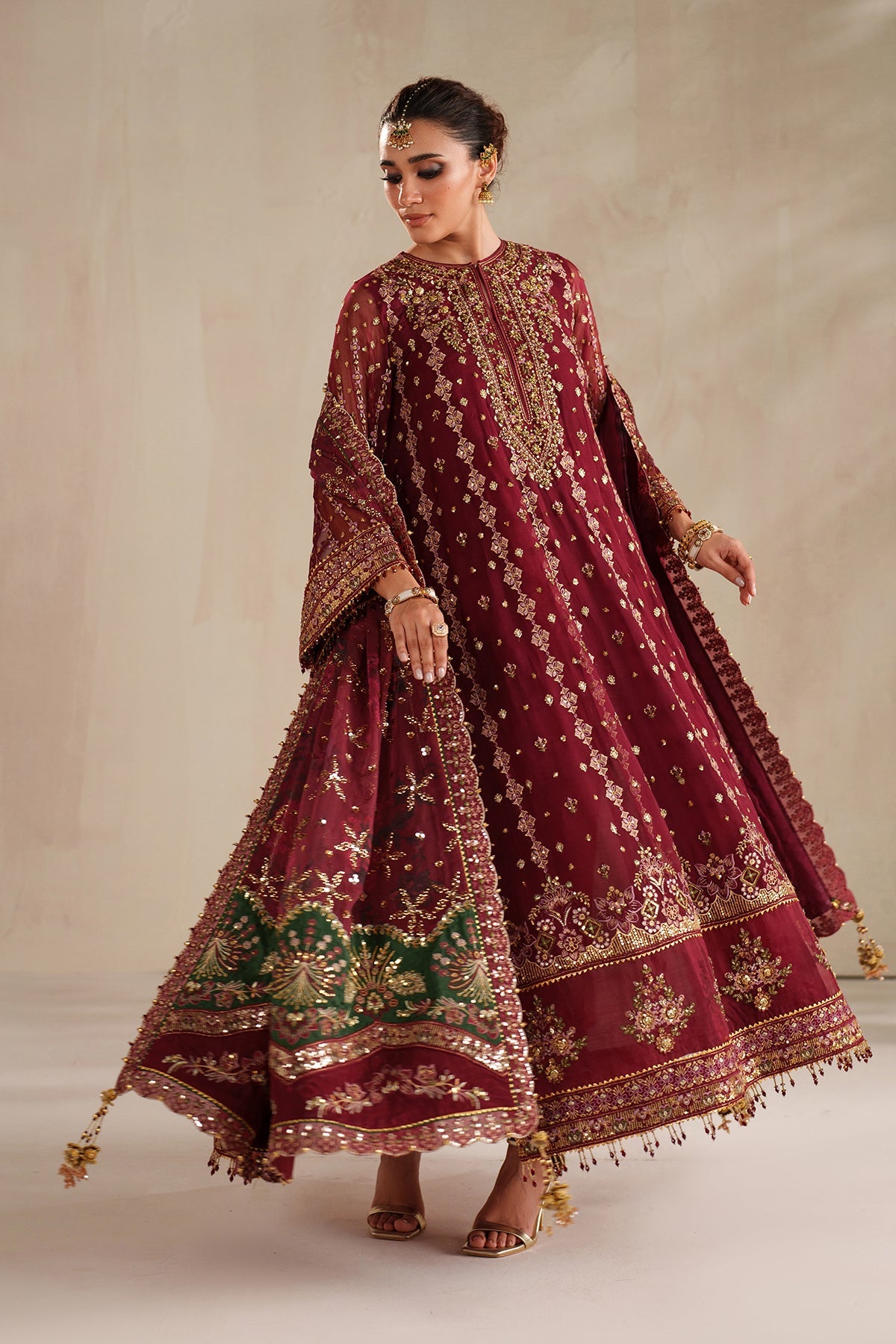 EMBROIDERED CHIFFON UF-4367