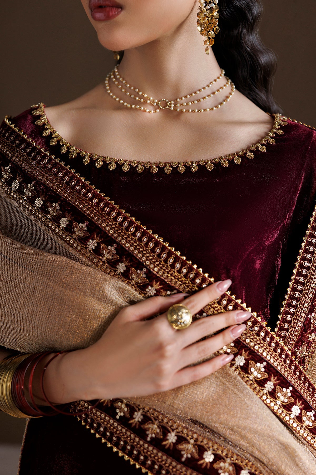 EMBROIDERED VELVET SF-4548