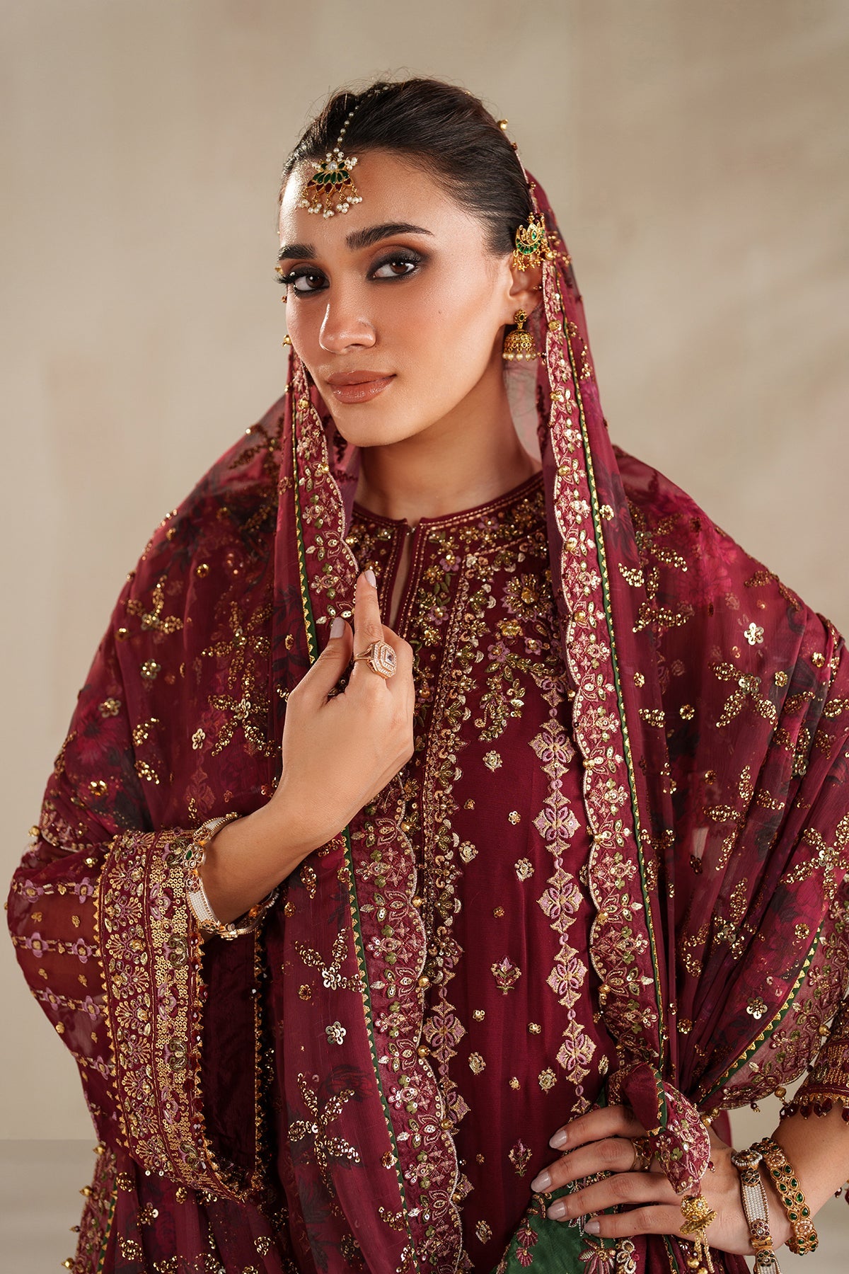 EMBROIDERED CHIFFON UF-4367