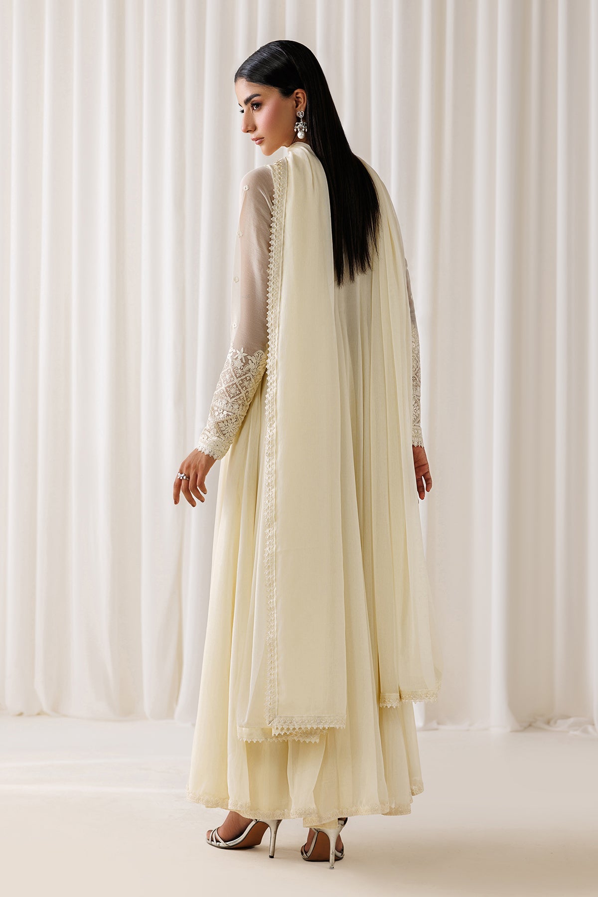 EMBROIDERED CHIFFON EN-1297