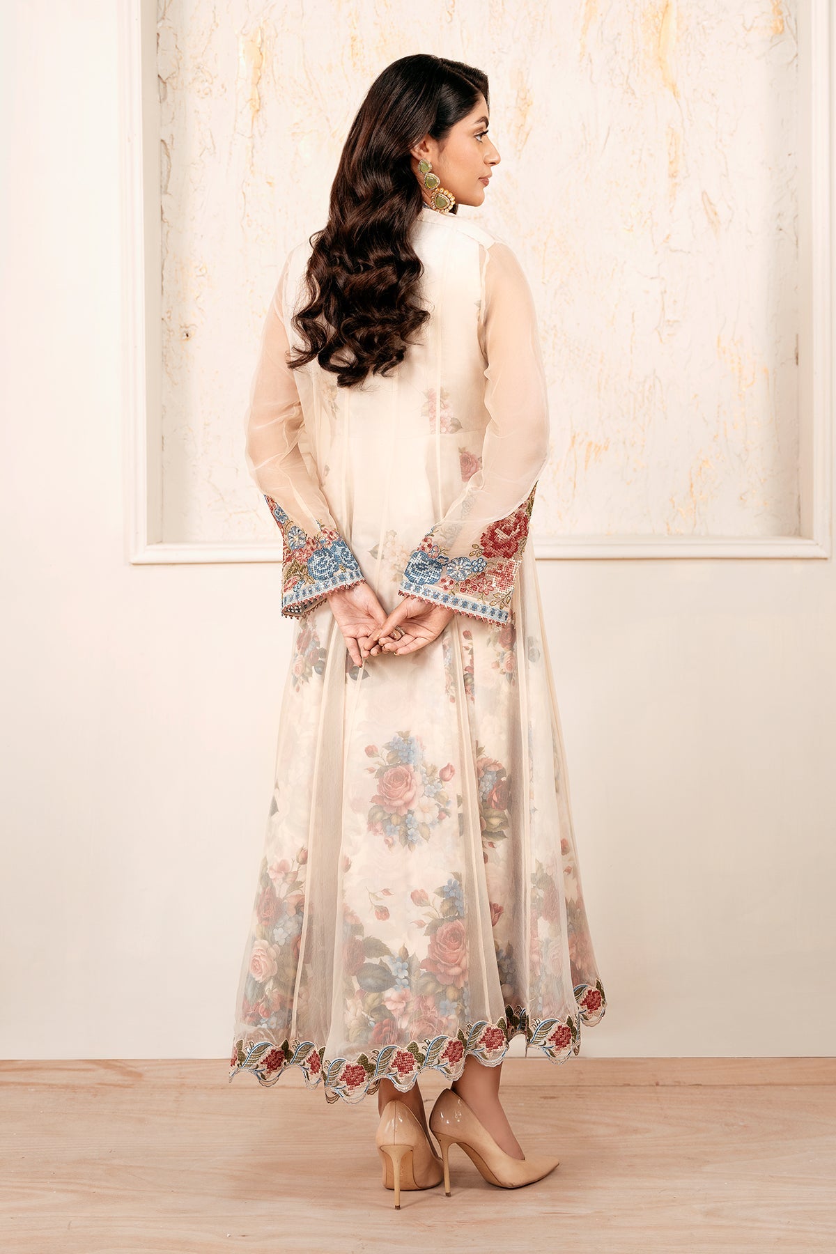 EMBROIDERED CHIFFON PR-1053