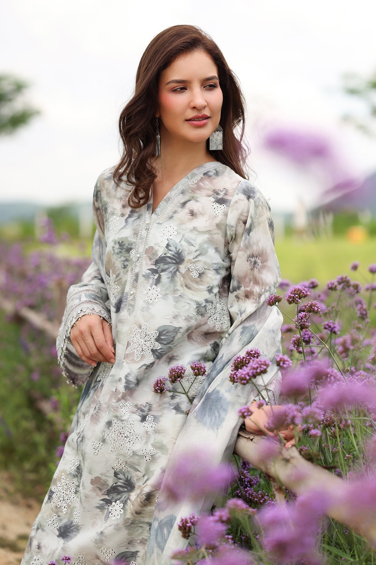 EMBROIDERED PRINTED LAWN SF-4231