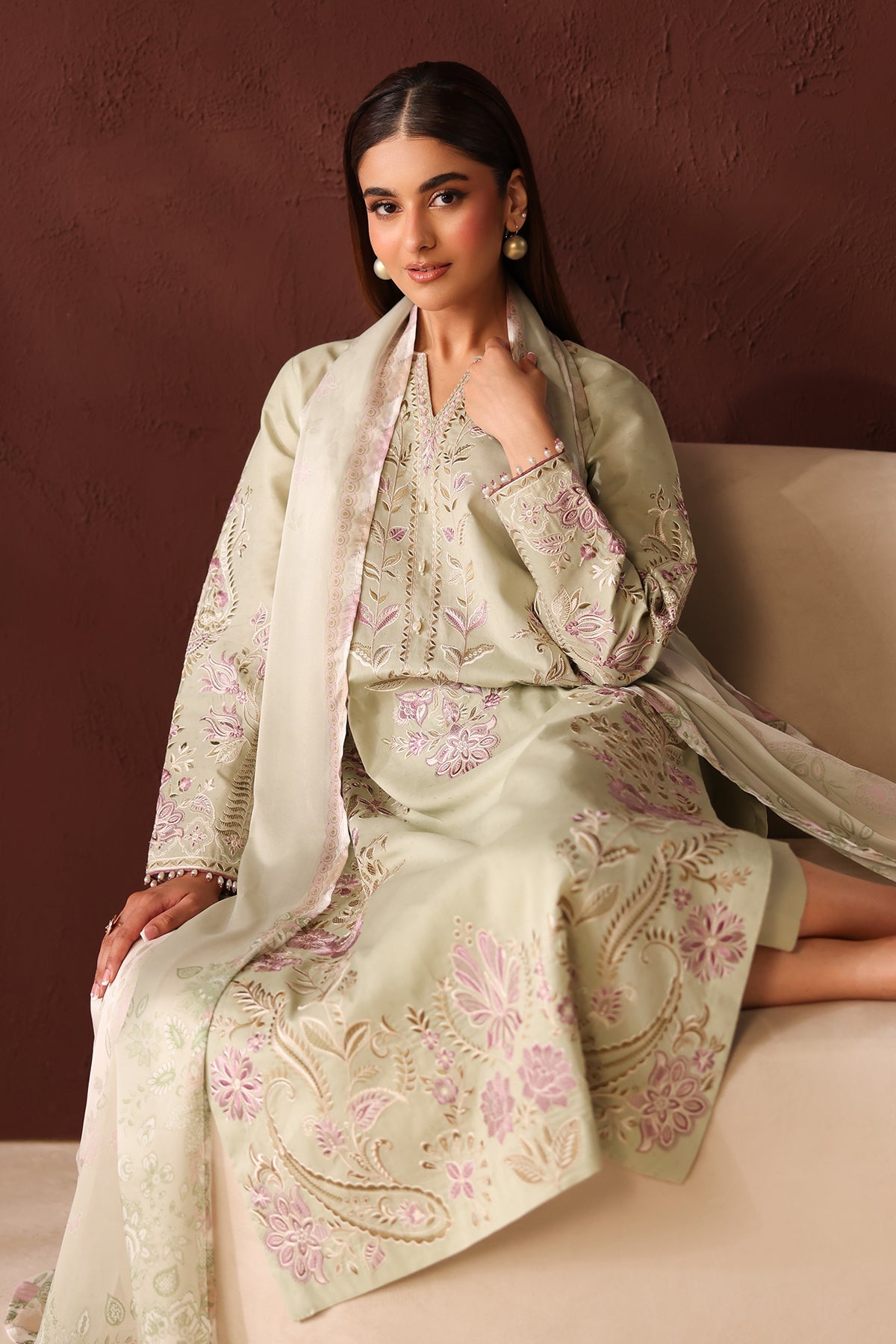 EMBROIDERED LAWN SF-4482