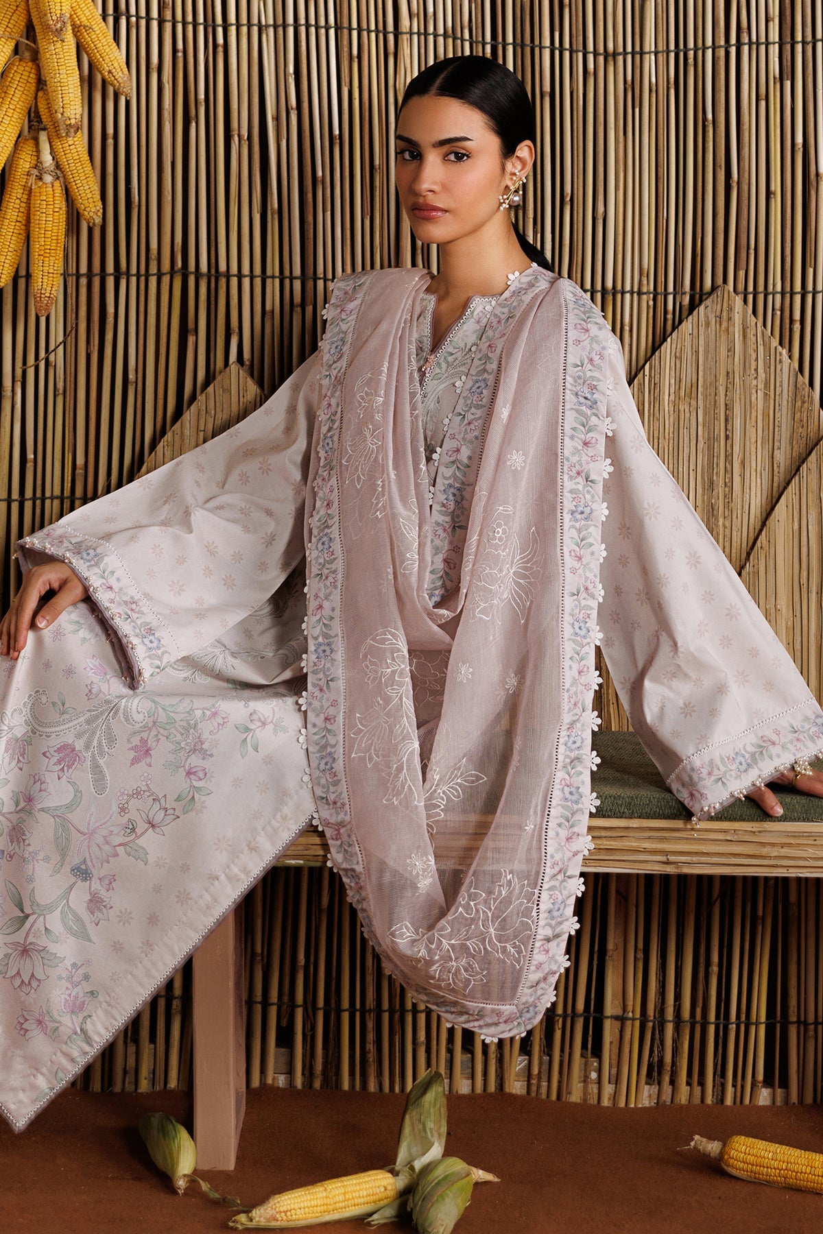 EMBROIDERED LAWN SF-4529