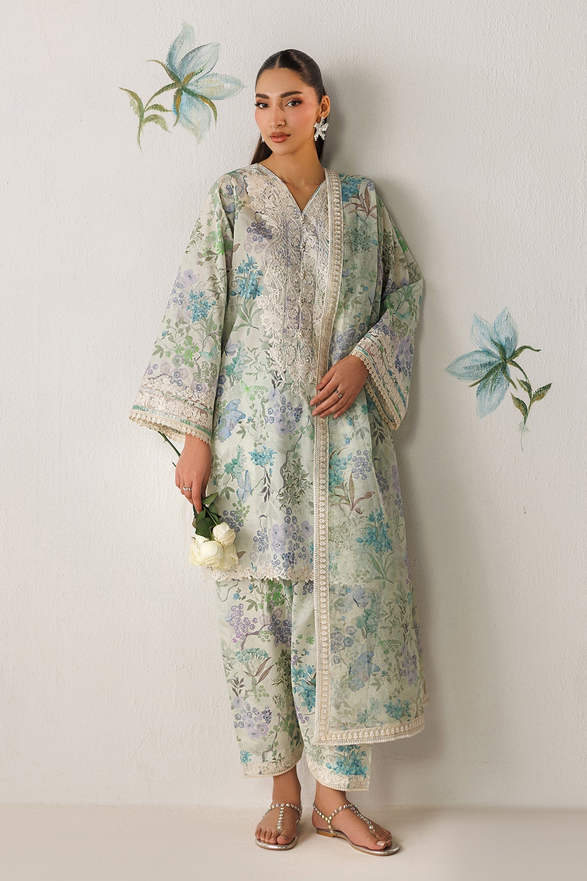 EMBROIDERED LAWN SF-4417