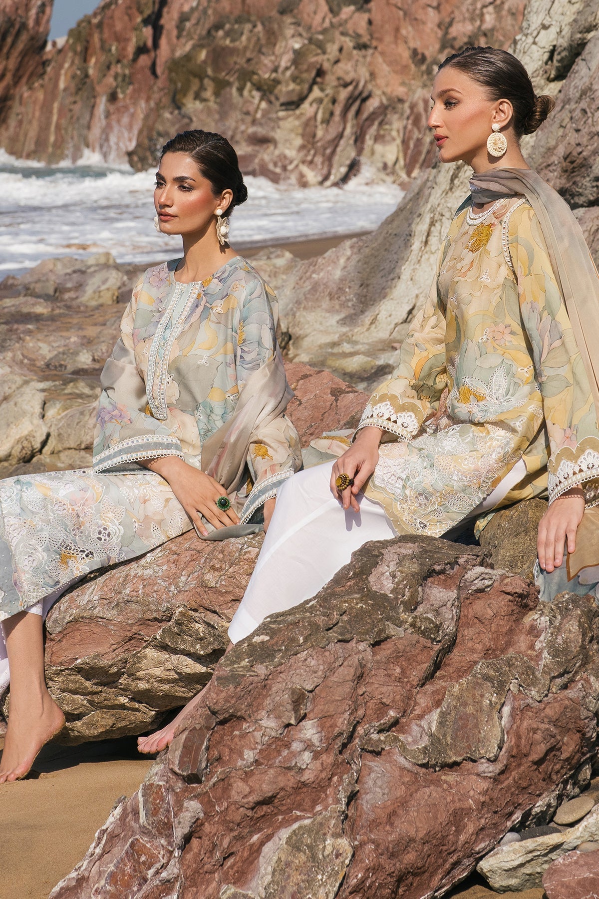 EMBROIDERED PRINTED LAWN SF-4121