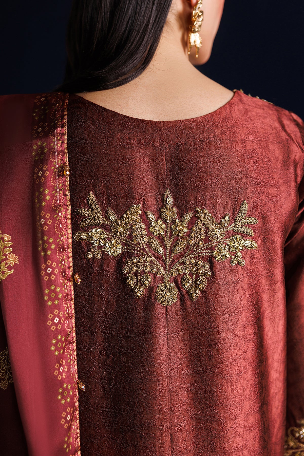 EMBROIDERED SHEESHA SILK PR-1313