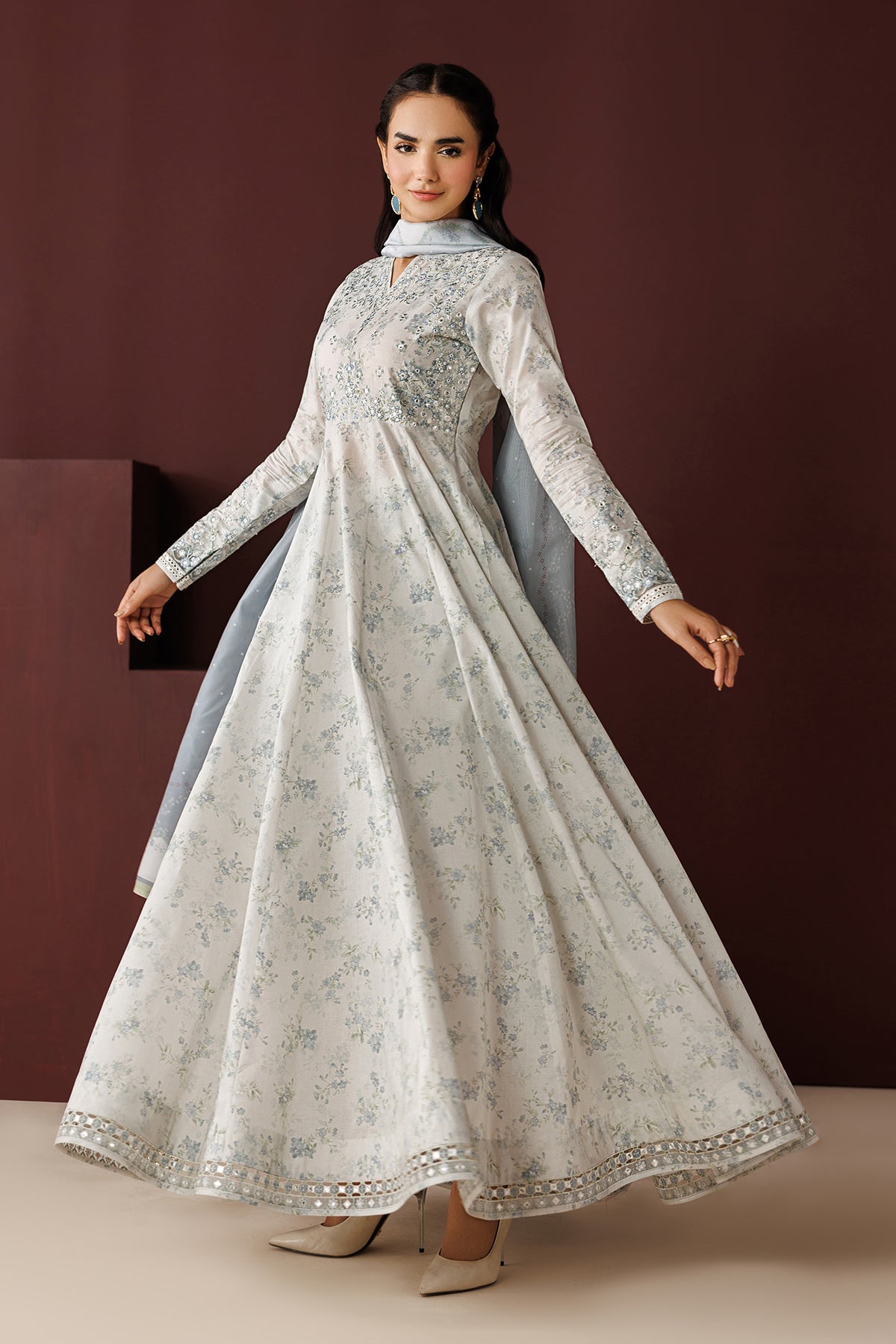 EMBROIDERED PRINTED LAWN PR-1259