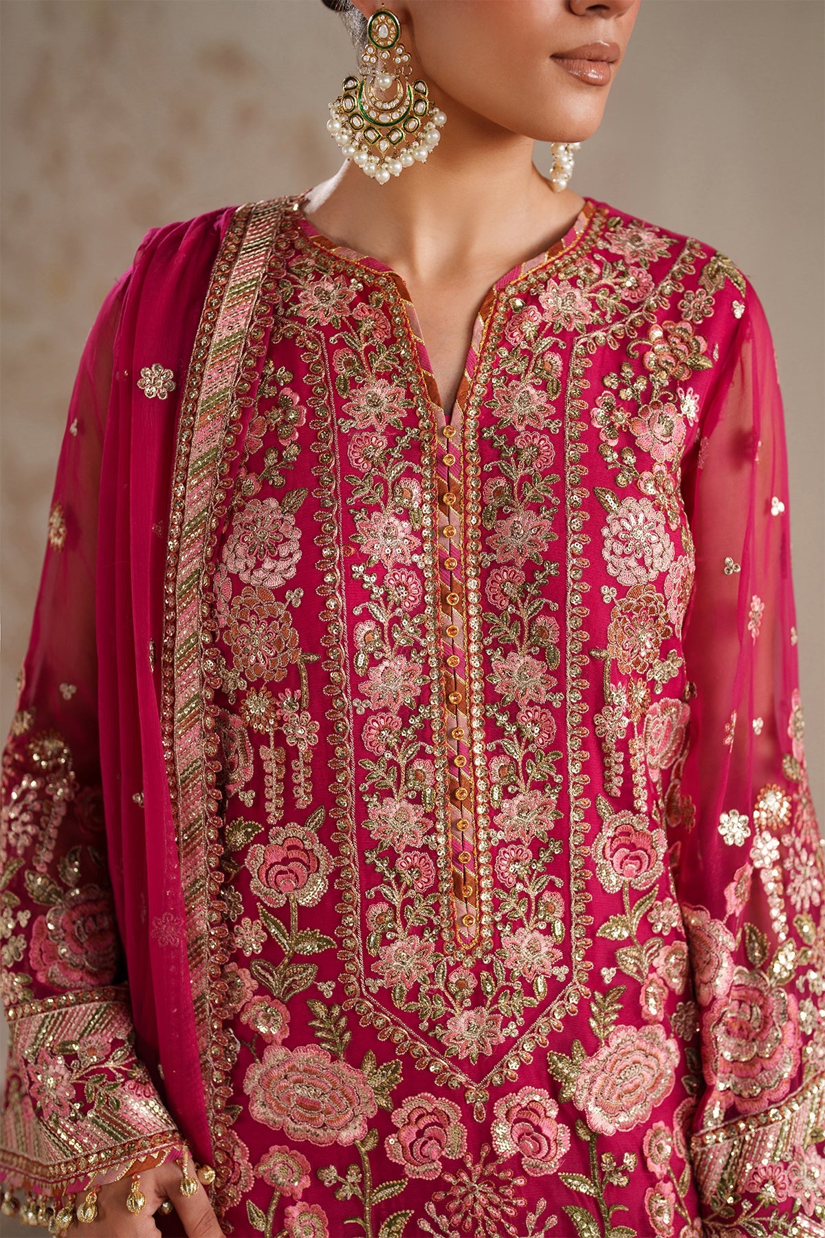 EMBROIDERED CHIFFON SF-4363