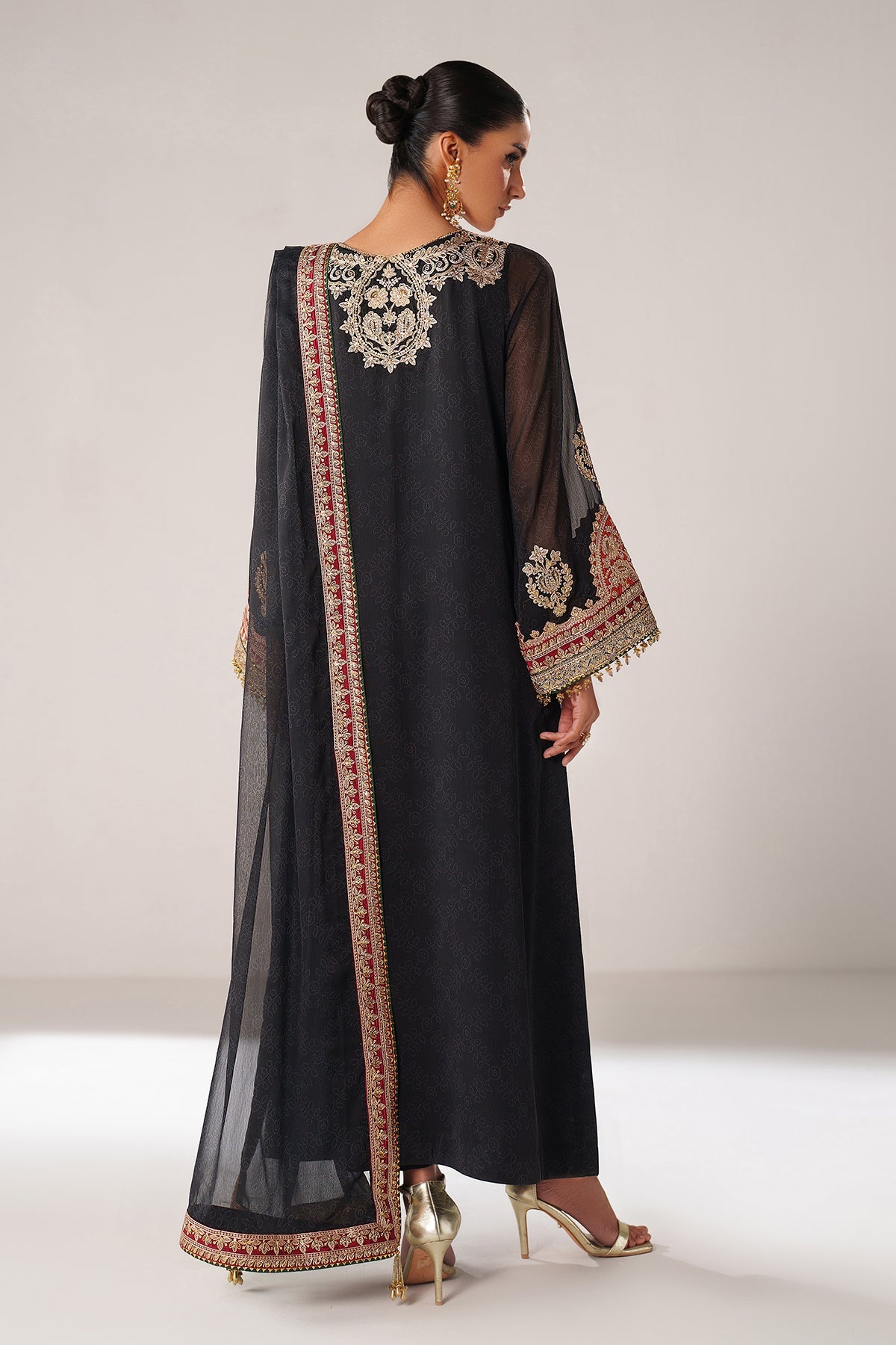EMBROIDERED CHIFFON PR-1246