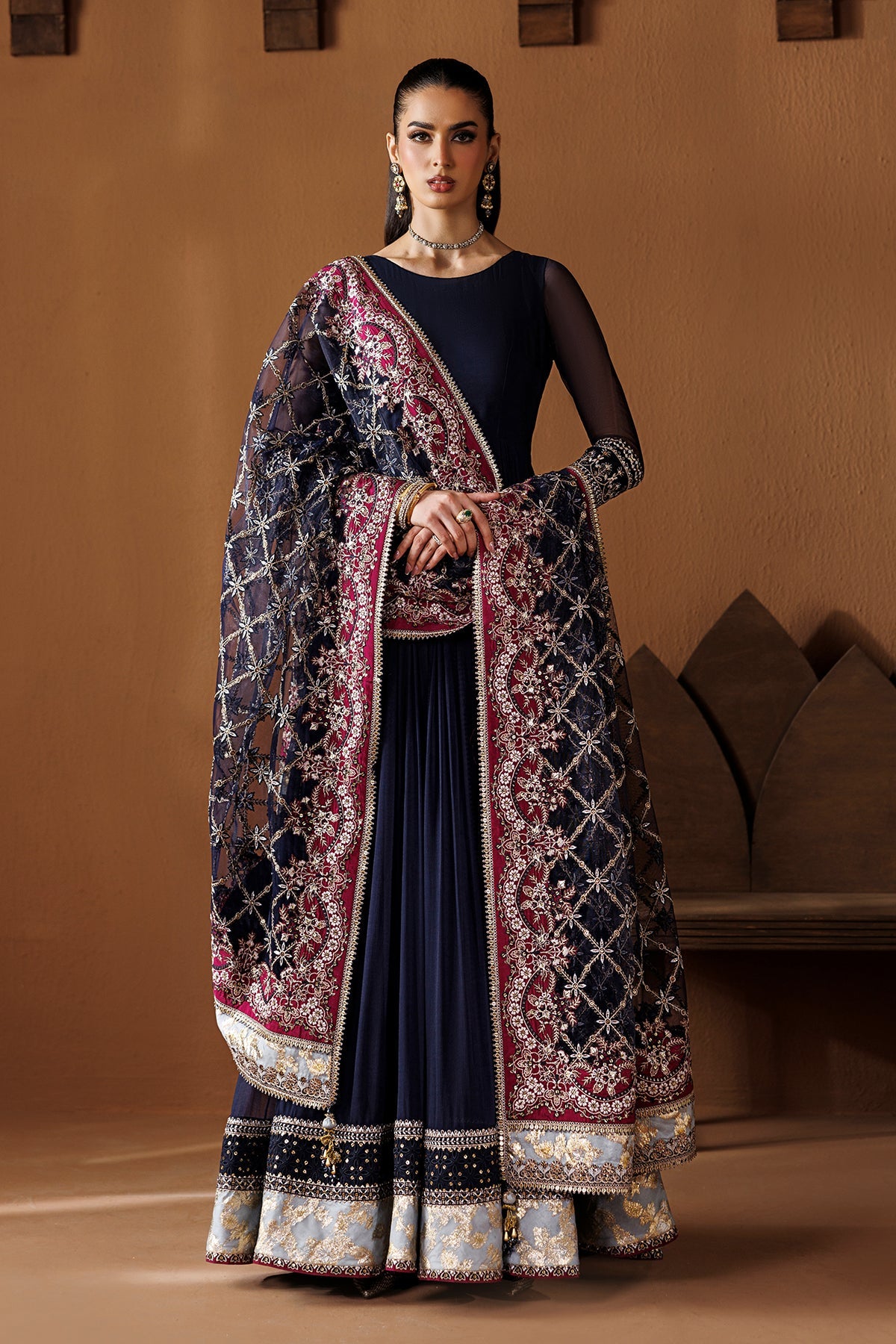 EMBROIDERED CHIFFON PR-1283