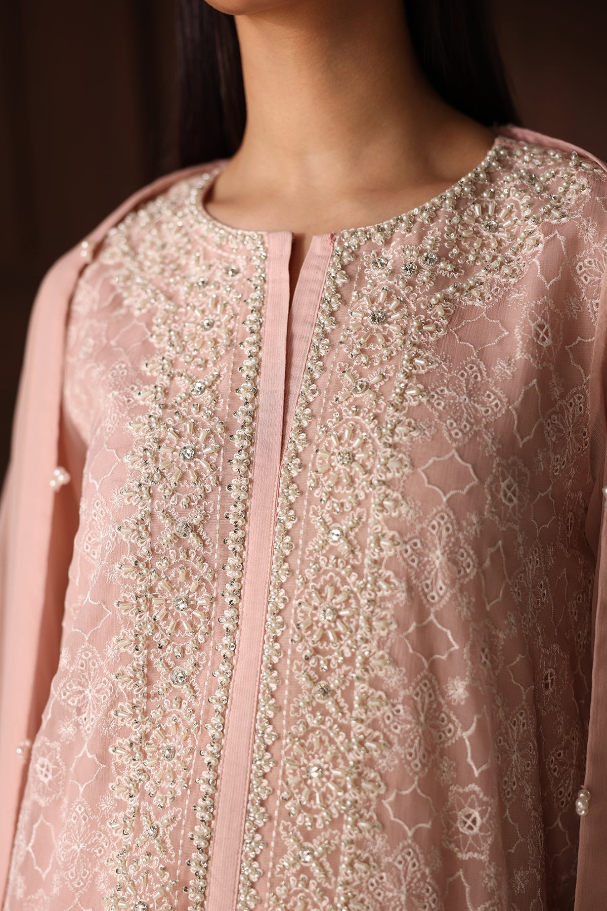 EMBROIDERED CHIFFON PR-1359