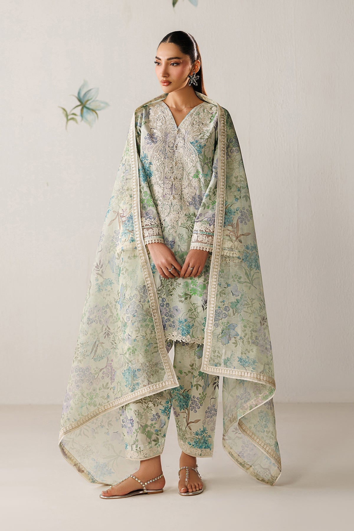 EMBROIDERED LAWN SF-4417
