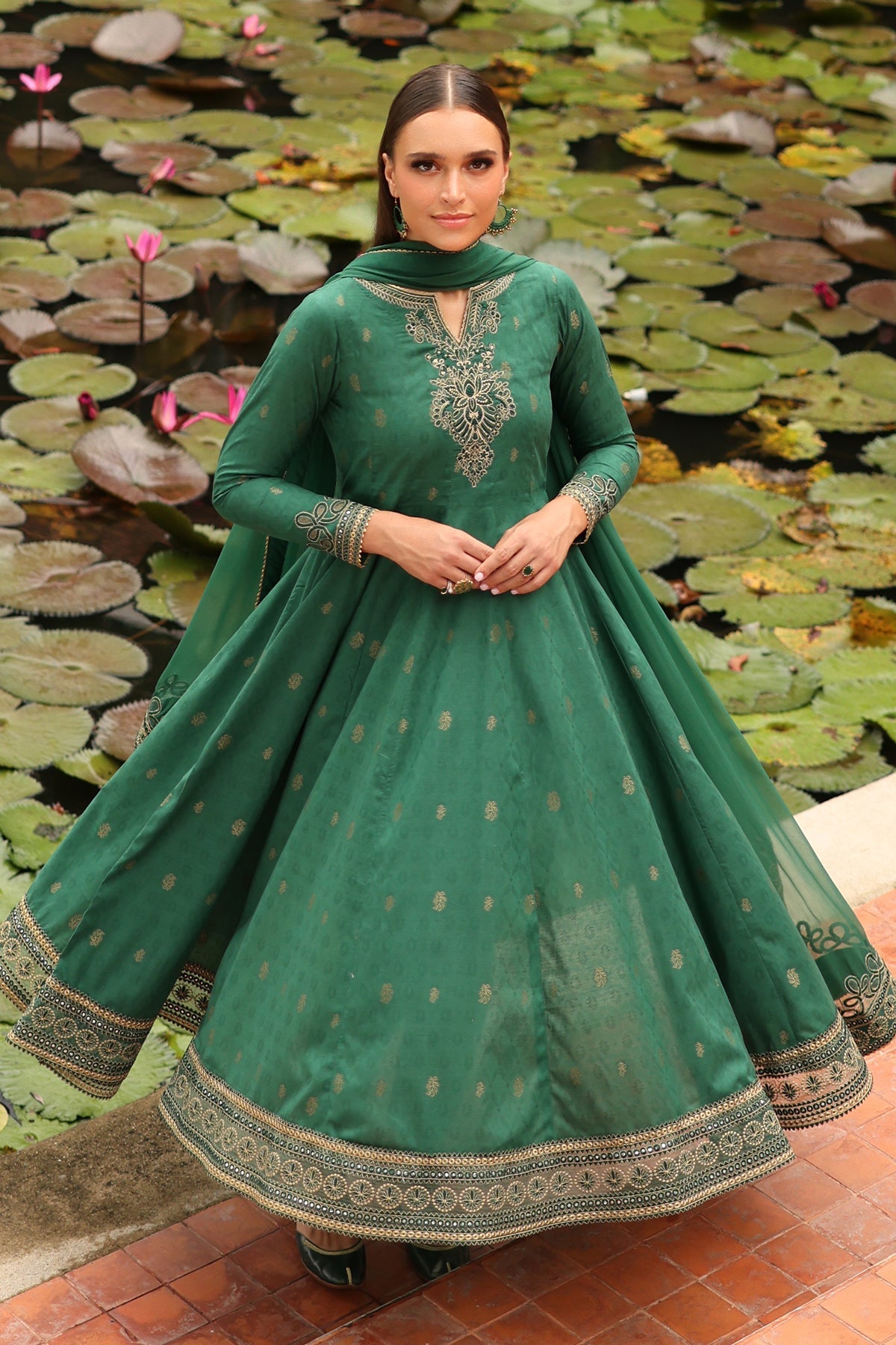EMBROIDERED JACQUARD LAWN PR-1174