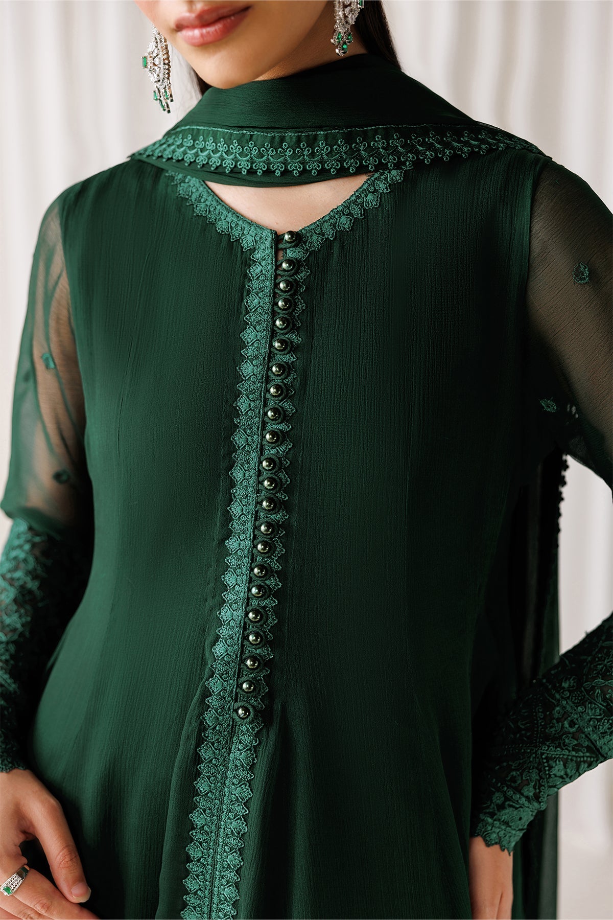 EMBROIDERED CHIFFON EN-1298