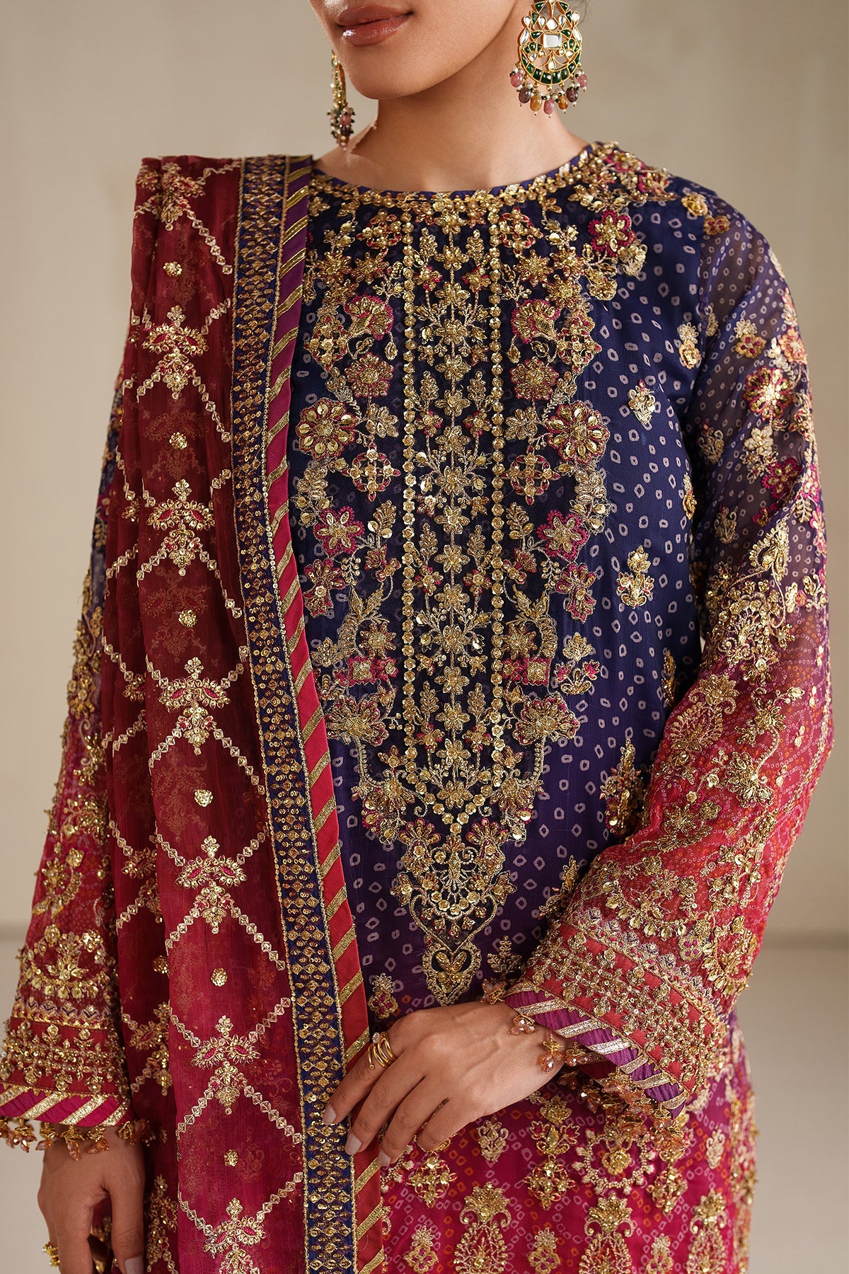 EMBROIDERED CHIFFON SF-4369