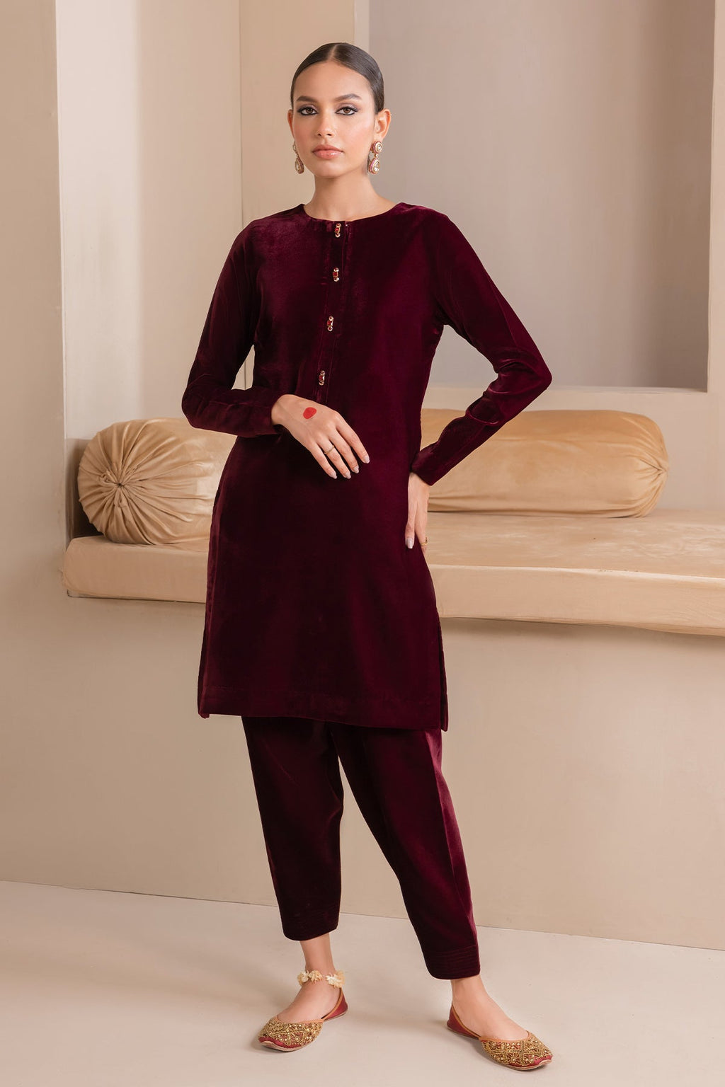 SOLID VELVET SUIT PR-850