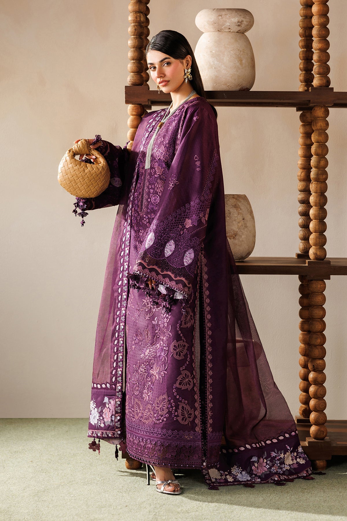 EMBROIDERED LAWN EL26-D02 STITCHED