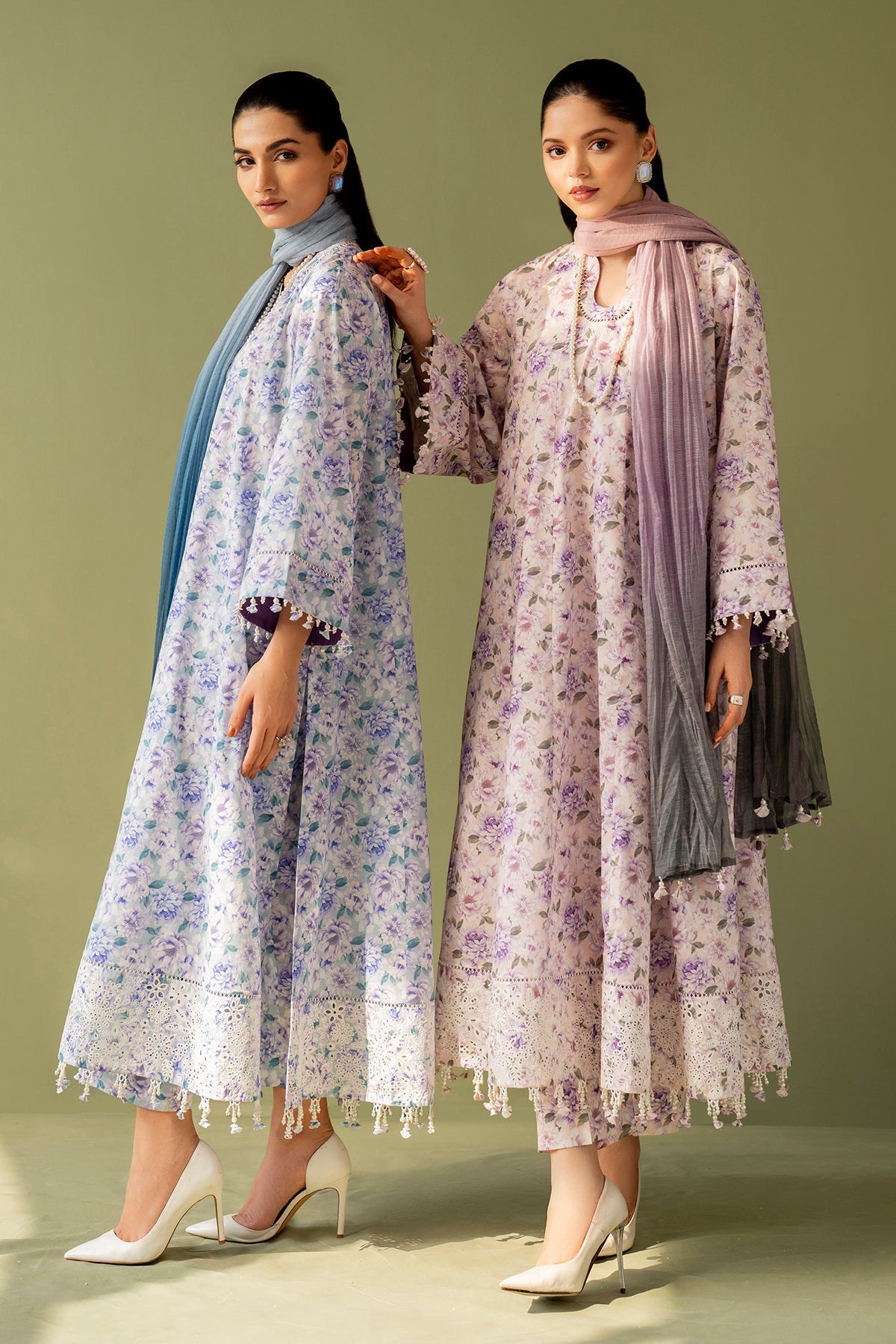 EMBROIDERED PRINTED LAWN SF-4167