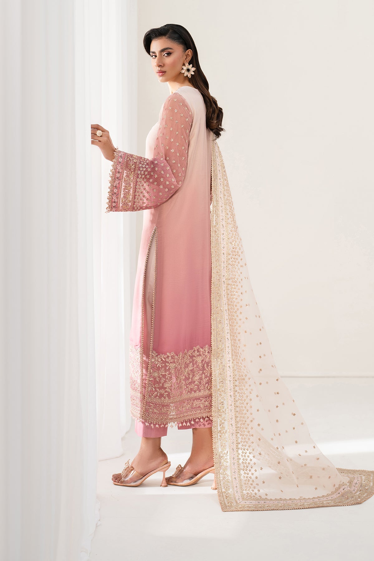 EMBROIDERED CHIFFON SF-4135