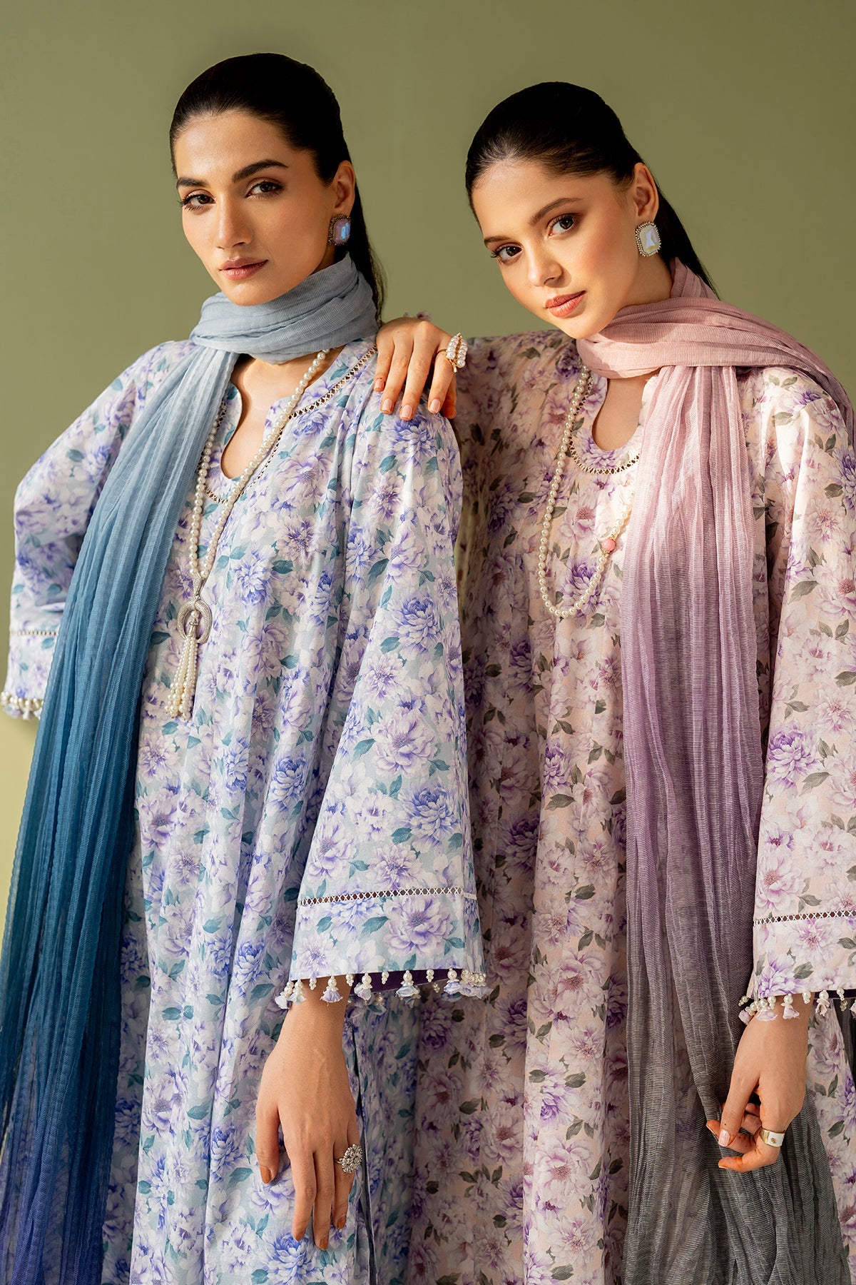 EMBROIDERED PRINTED LAWN SF-4167