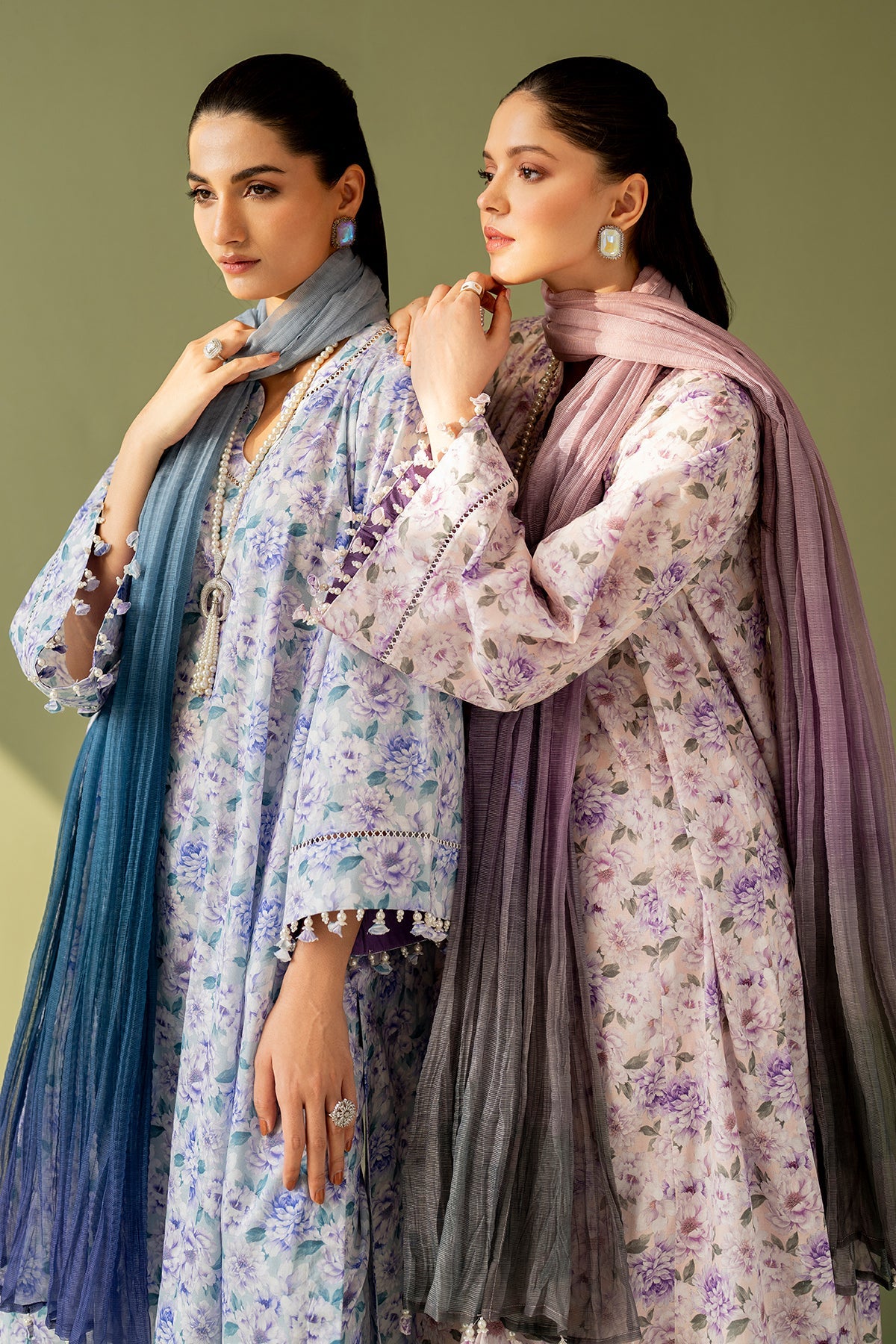 EMBROIDERED PRINTED LAWN SF-4167