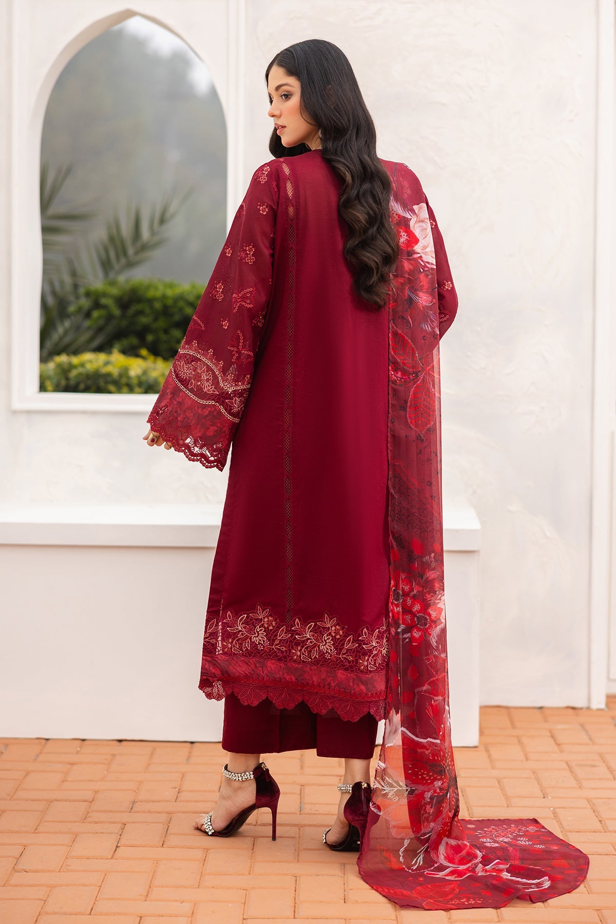 EMBROIDERED PRINTED LAWN SF-4150
