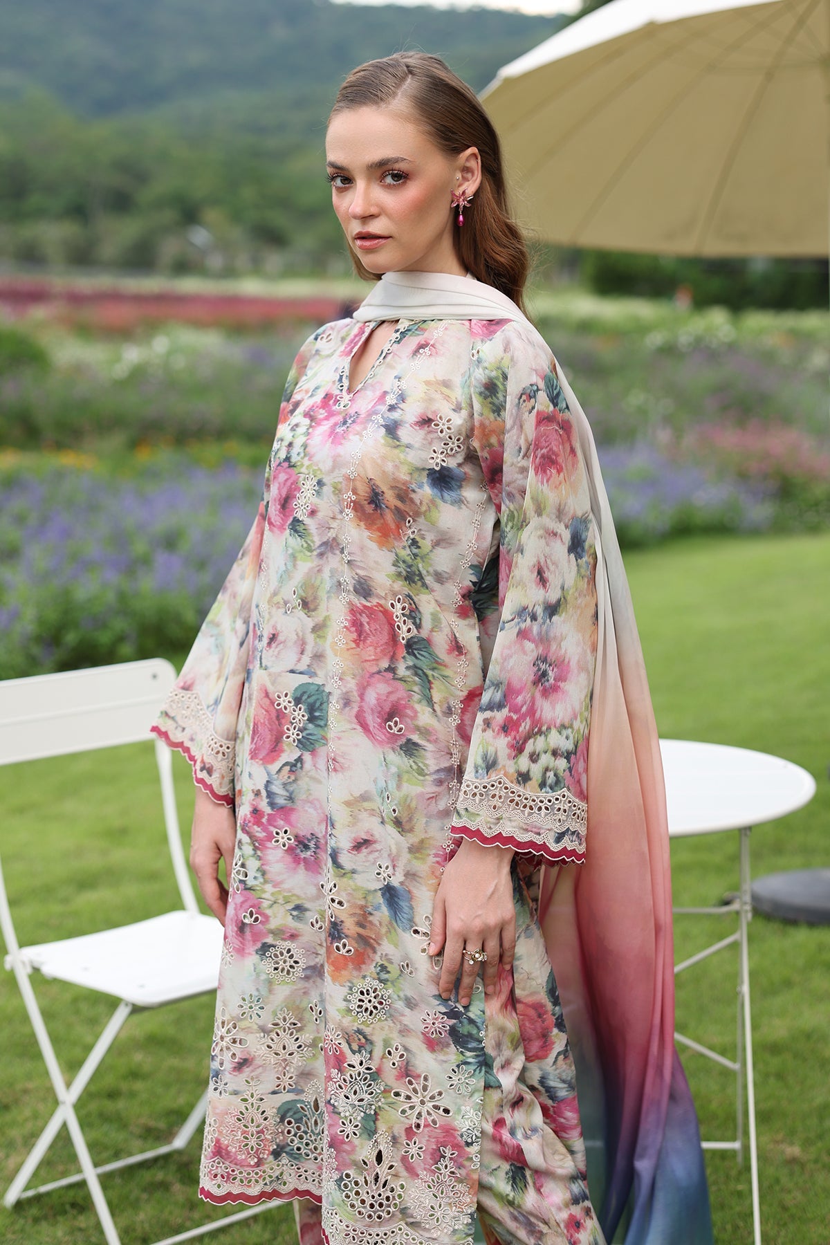 EMBROIDERED PRINTED LAWN SF-4234