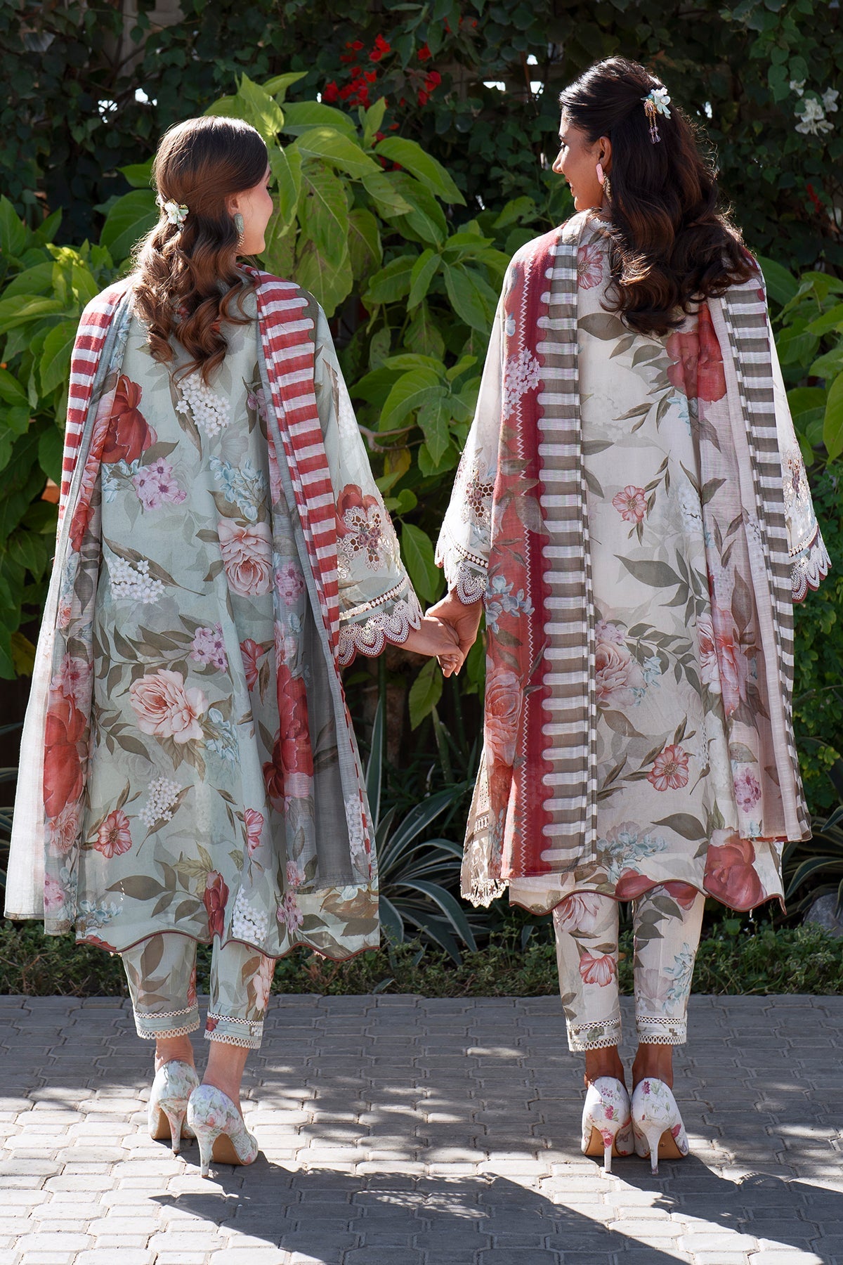 EMBROIDERED PRINTED LAWN UF-4070