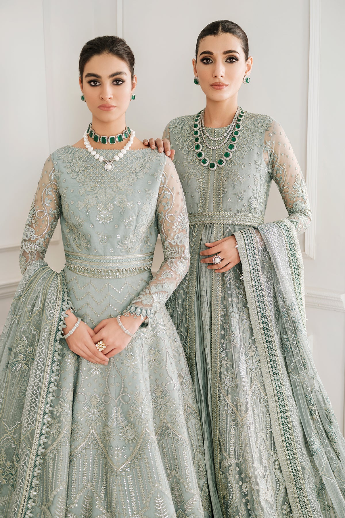 EMBROIDERED NET CH10-05 STITCHED