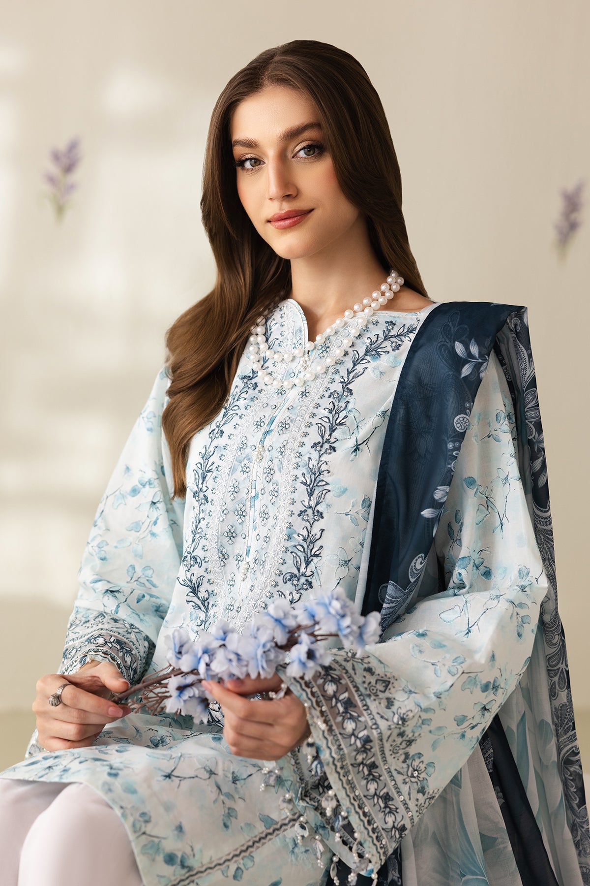 EMBROIDERED LAWN SF-4422