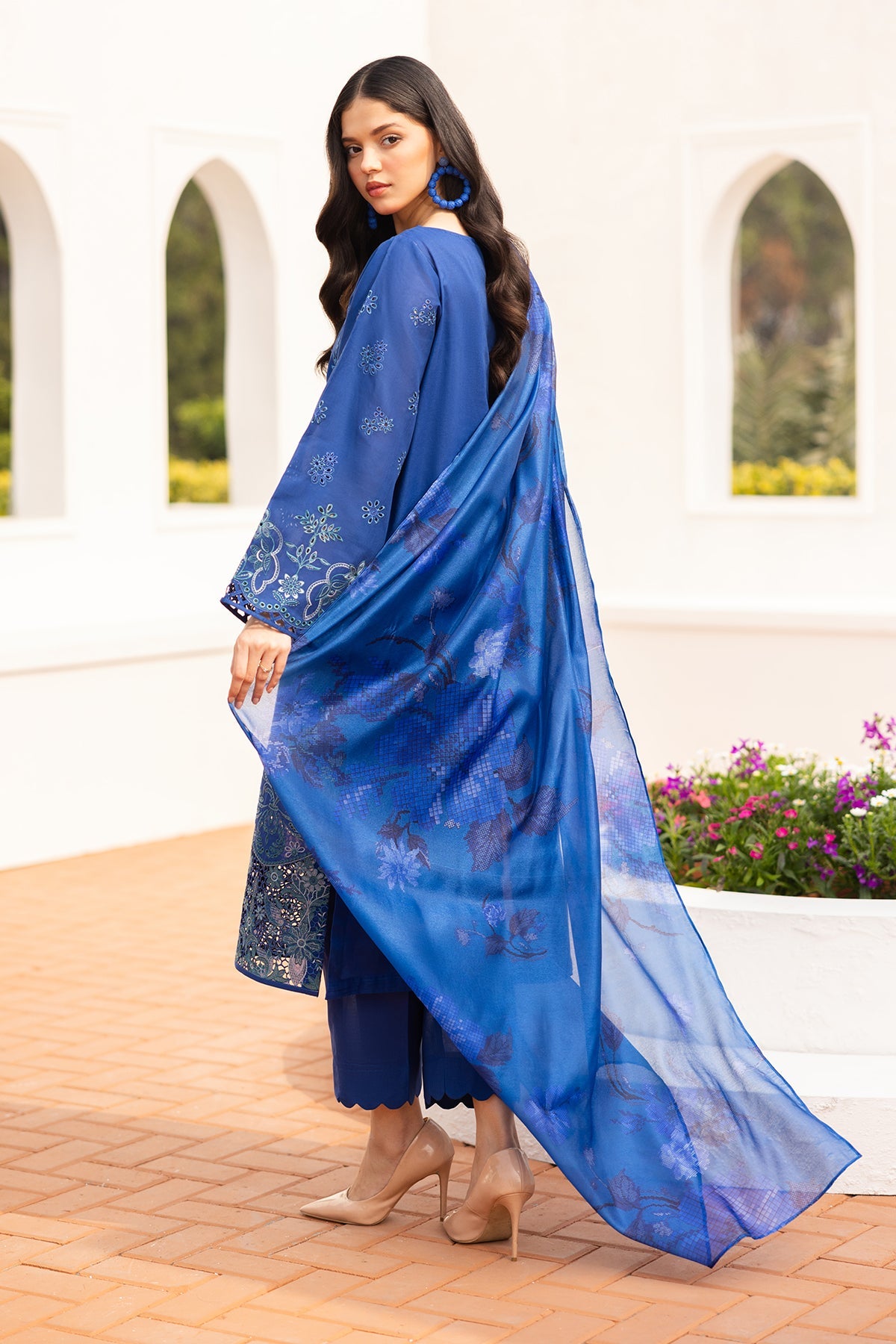 EMBROIDERED PRINTED LAWN SF-4152
